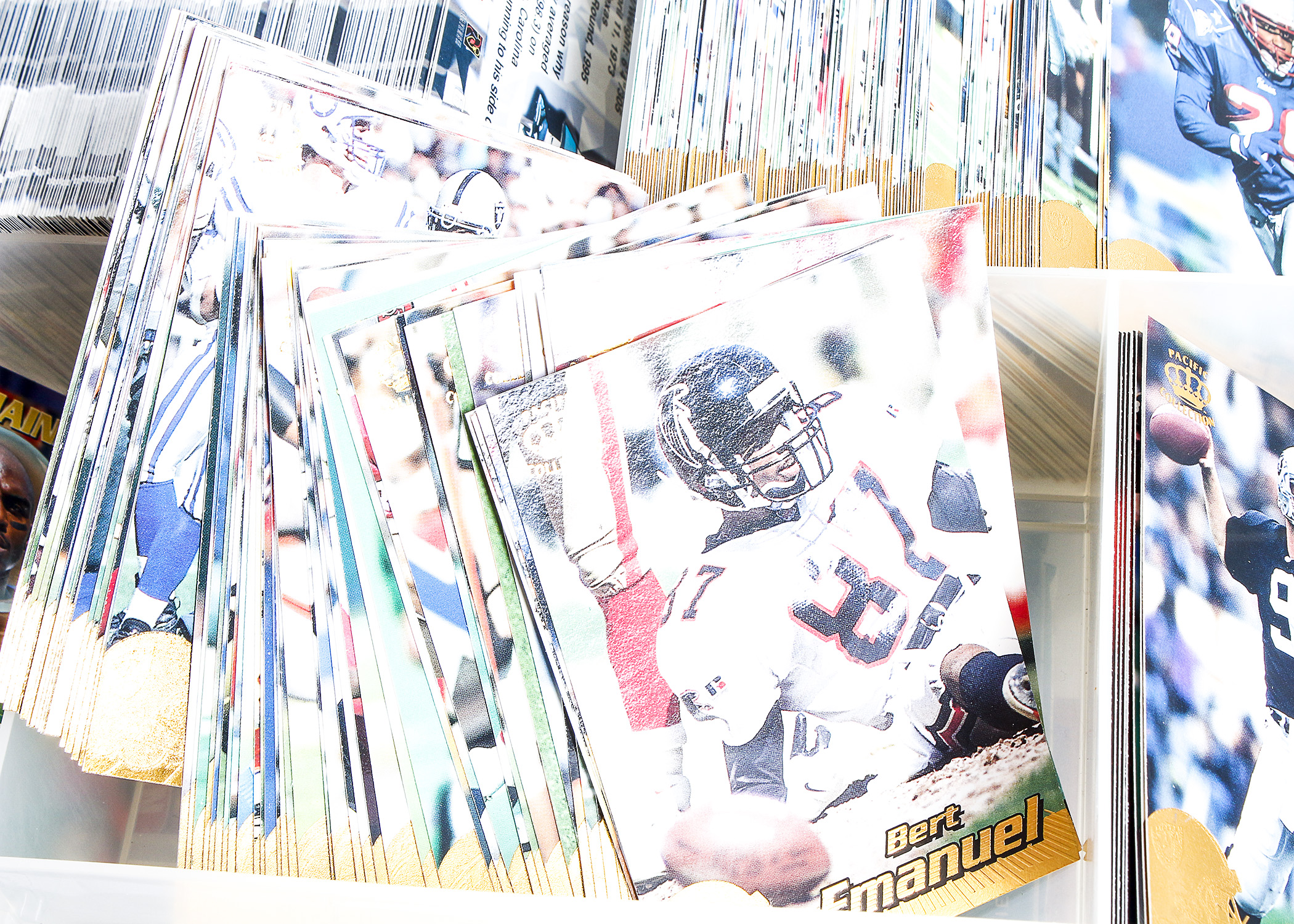 Assortment of Football Trading  Cards
