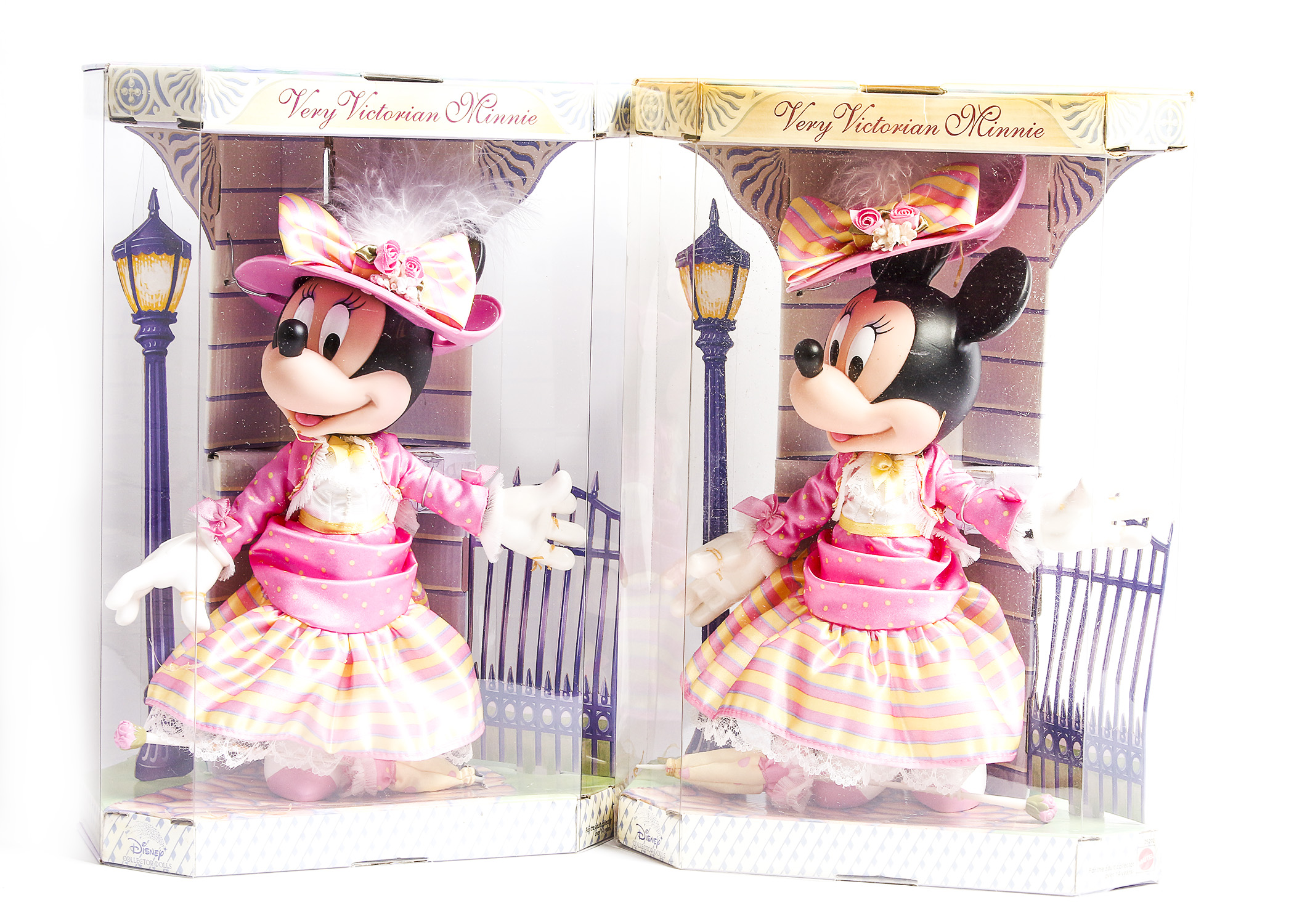Pair of Very Victorian Minnie Mouse Dolls