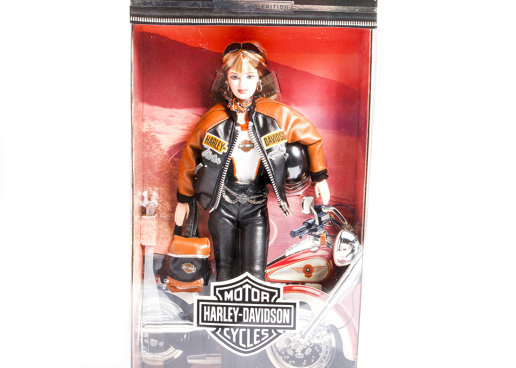 Pair of Harley Davidson Barbie Dolls