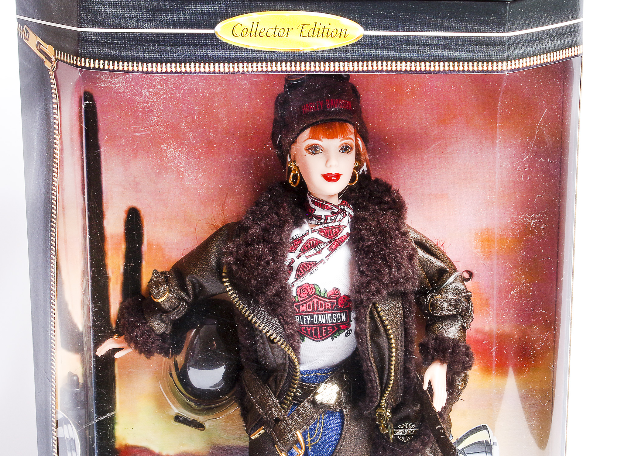 Pair of Harley Davidson Barbie Dolls