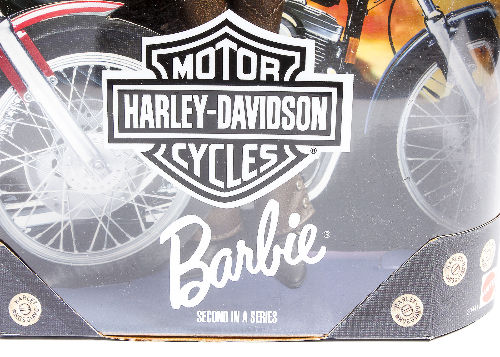 Pair of Harley Davidson Barbie Dolls