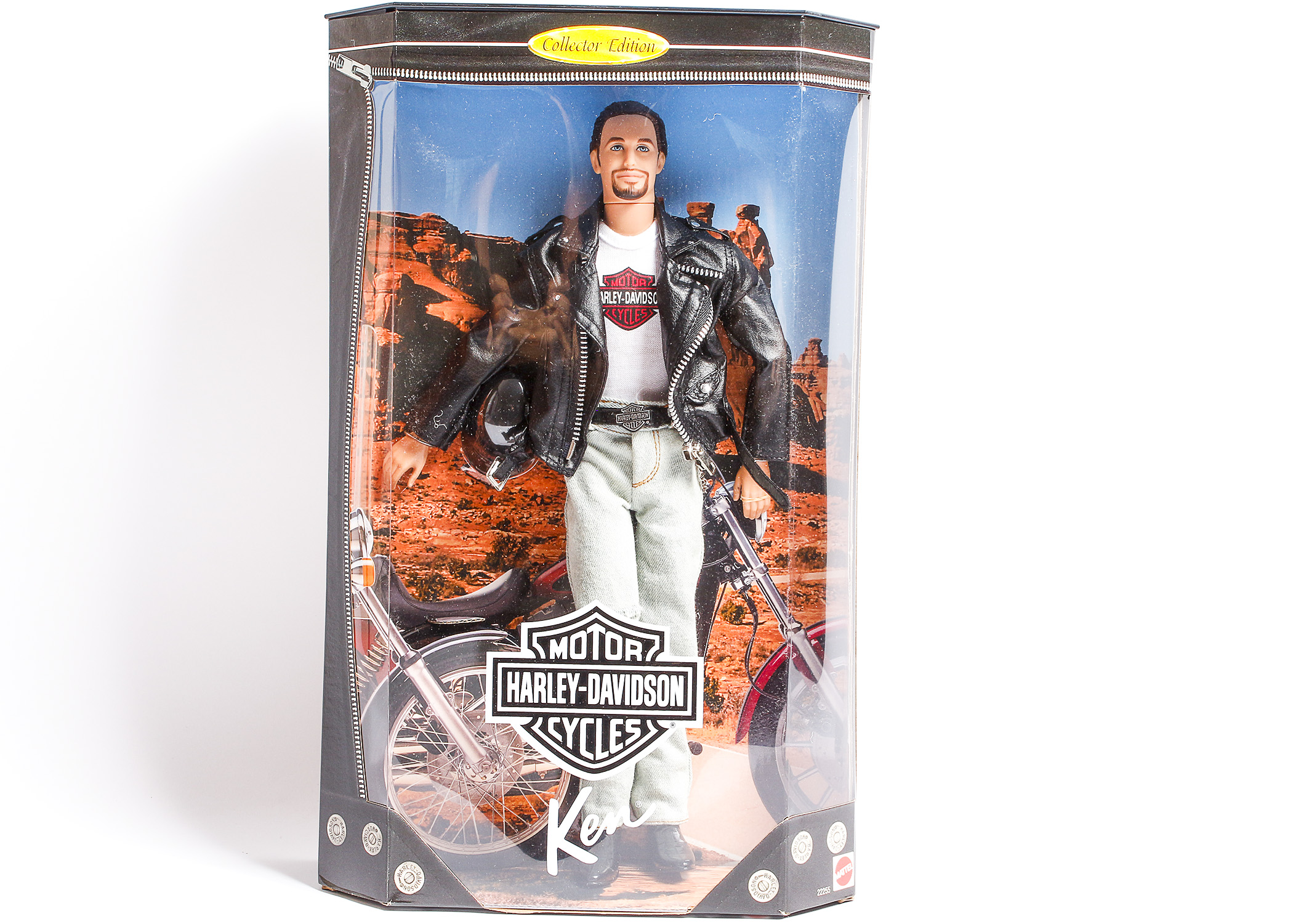 Trio of Harley Davidson Barbie and Ken Dolls