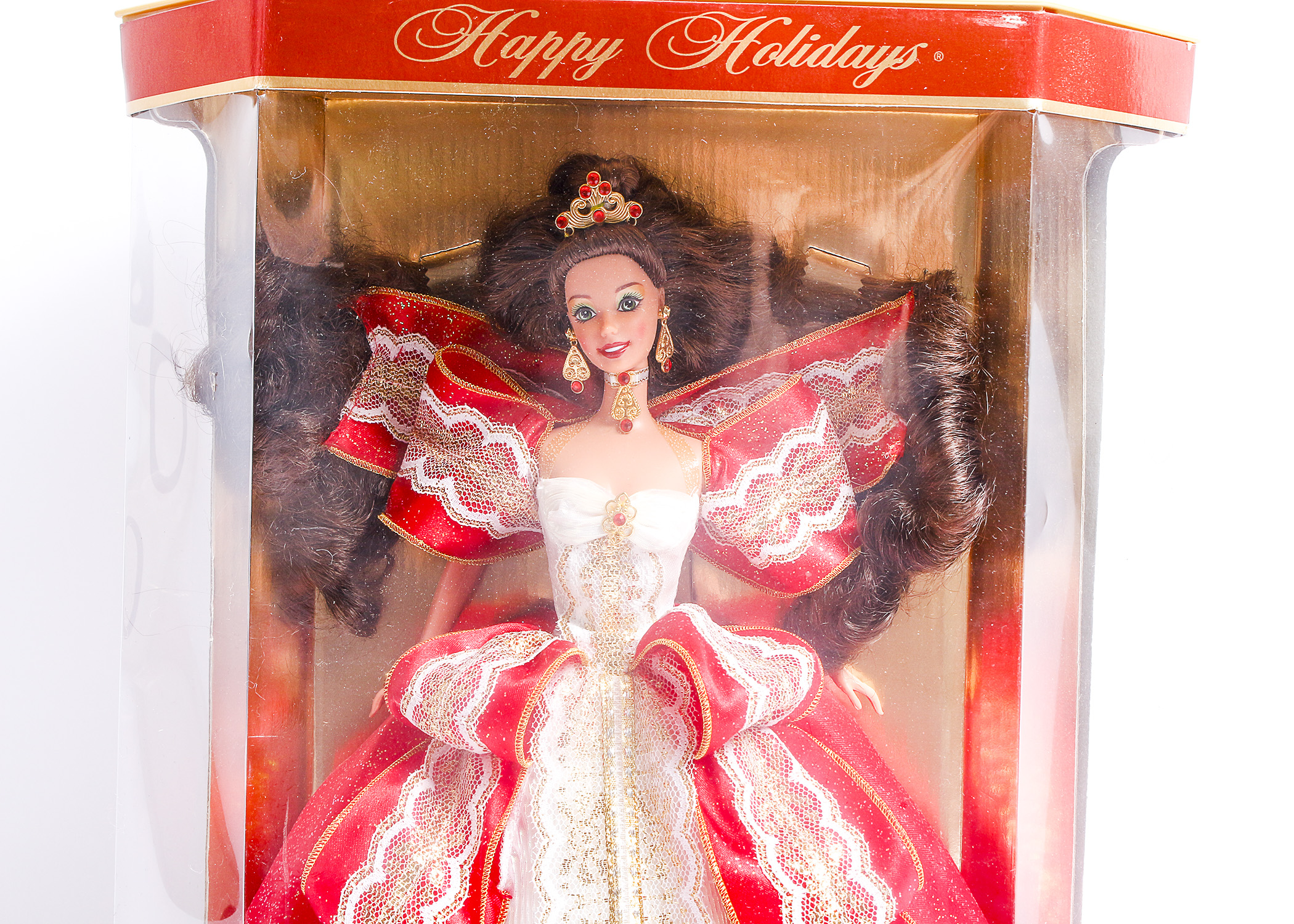 Pair of Happy Holidays Barbie Dolls