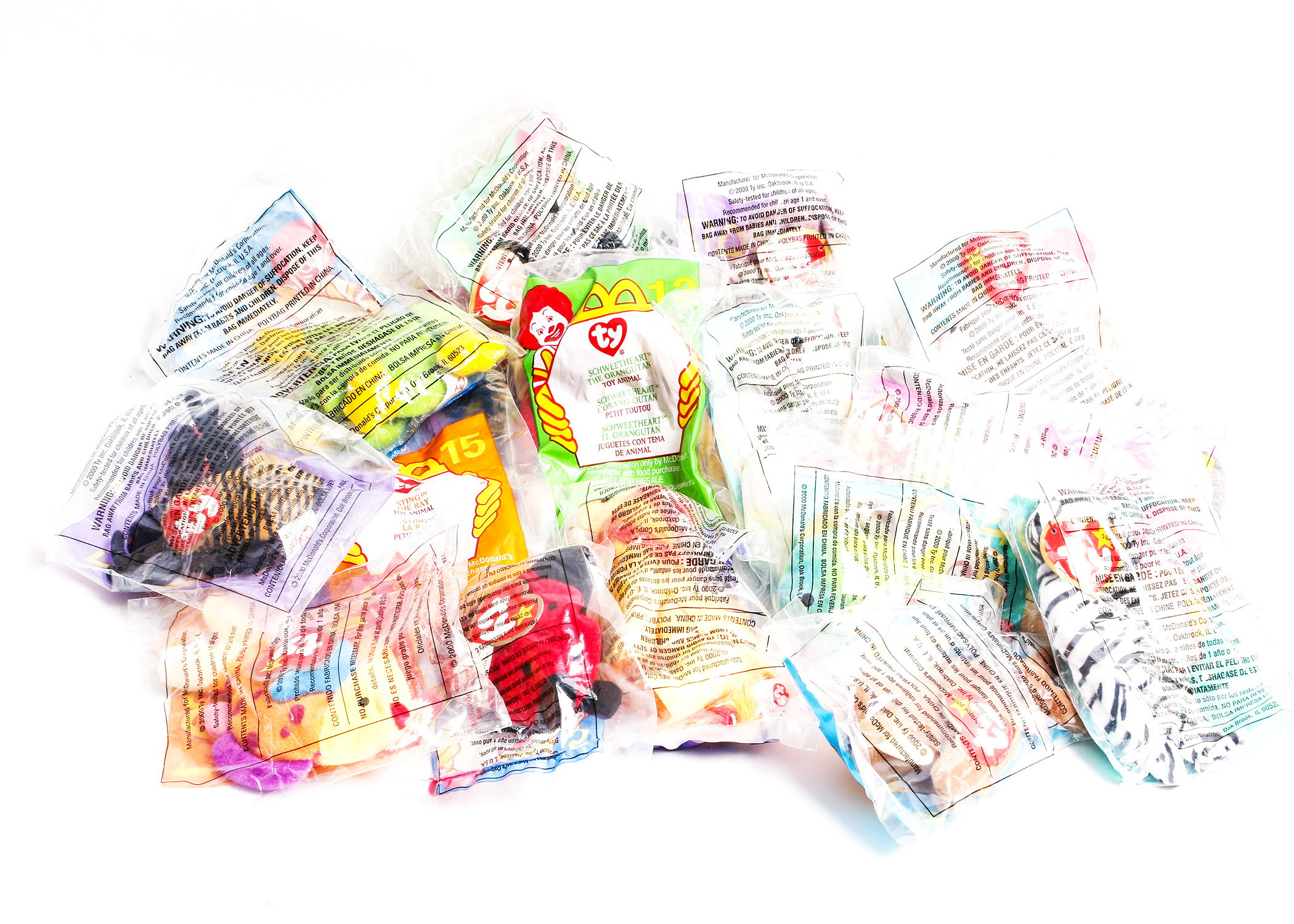 Collection of McDonalds Happy Meal Beanie Babies