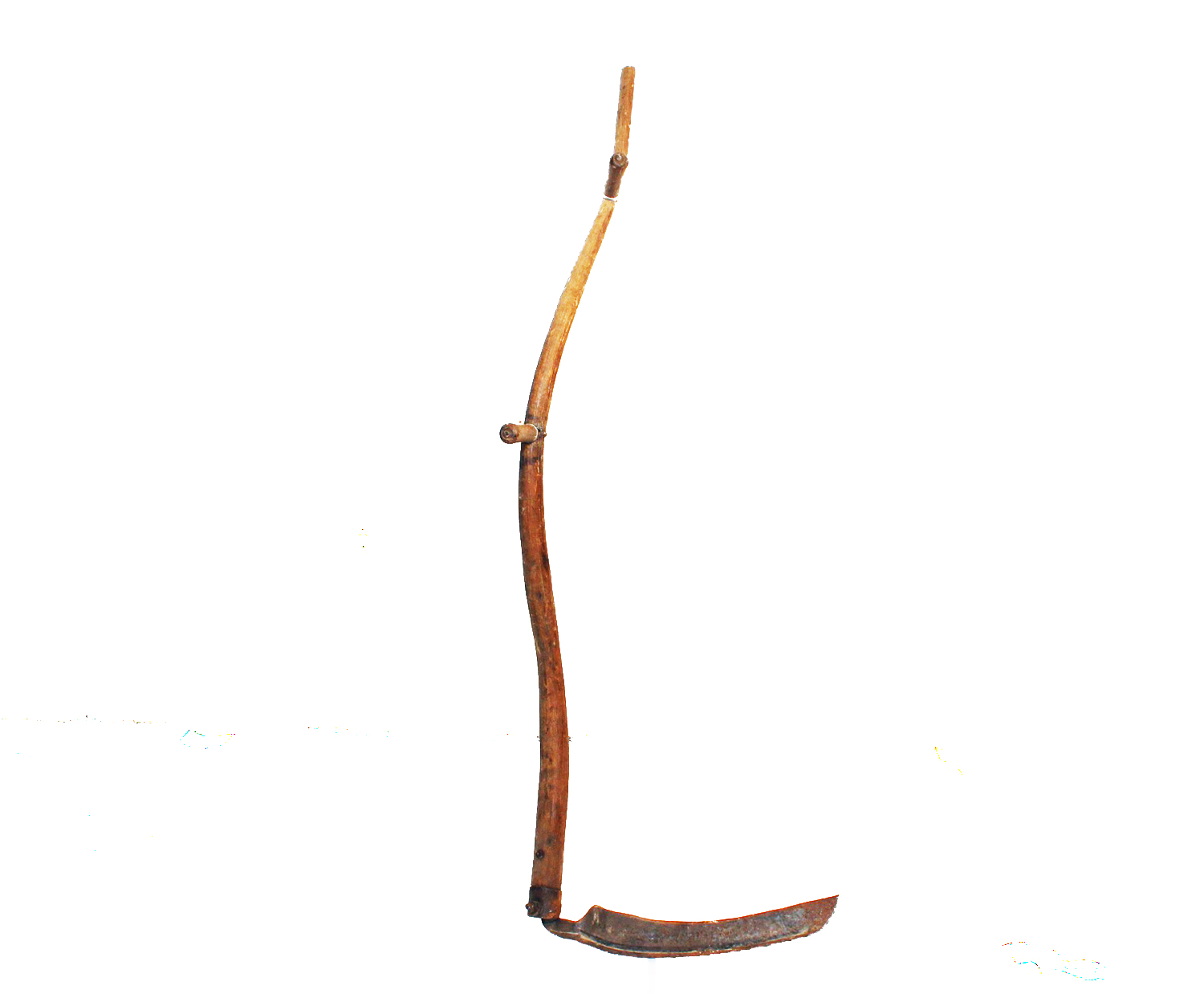 Antique Hay and Grain Two Handled Farmer's Scythe Sickle