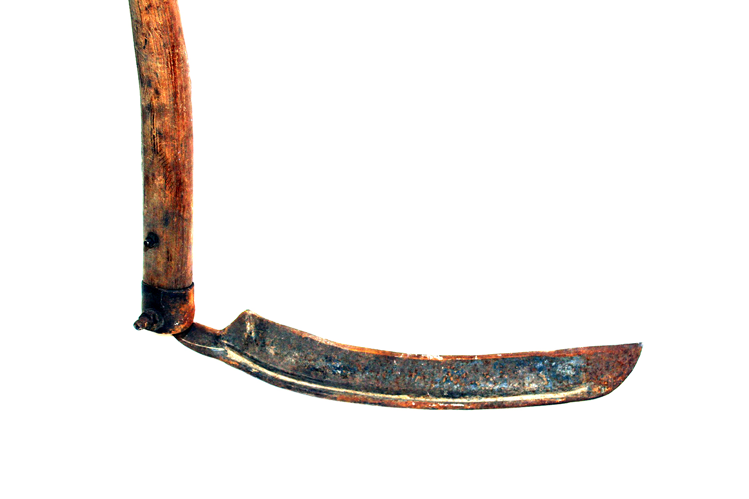 Antique Hay and Grain Two Handled Farmer's Scythe Sickle