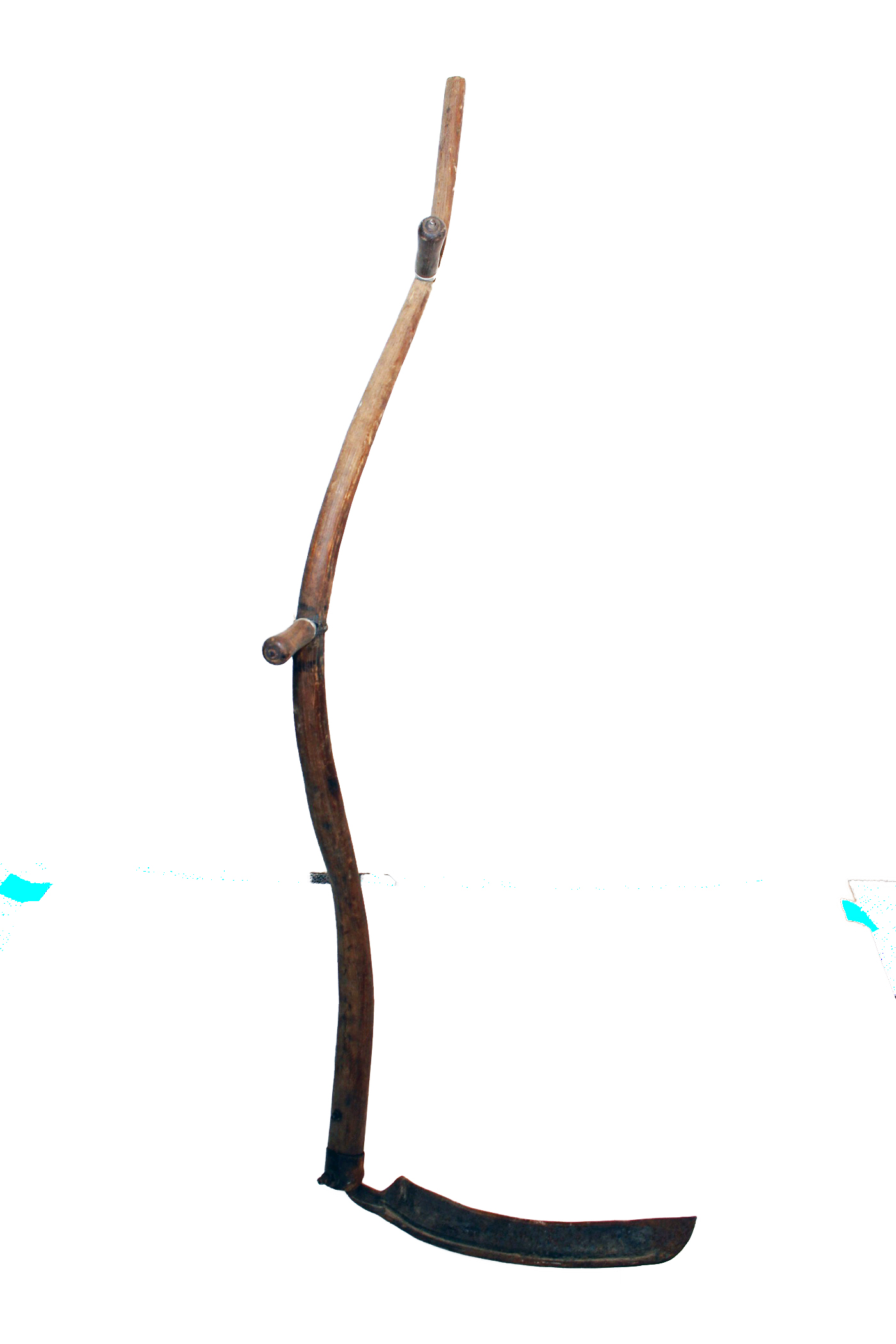 Antique Hay and Grain Two Handled Farmer's Scythe Sickle