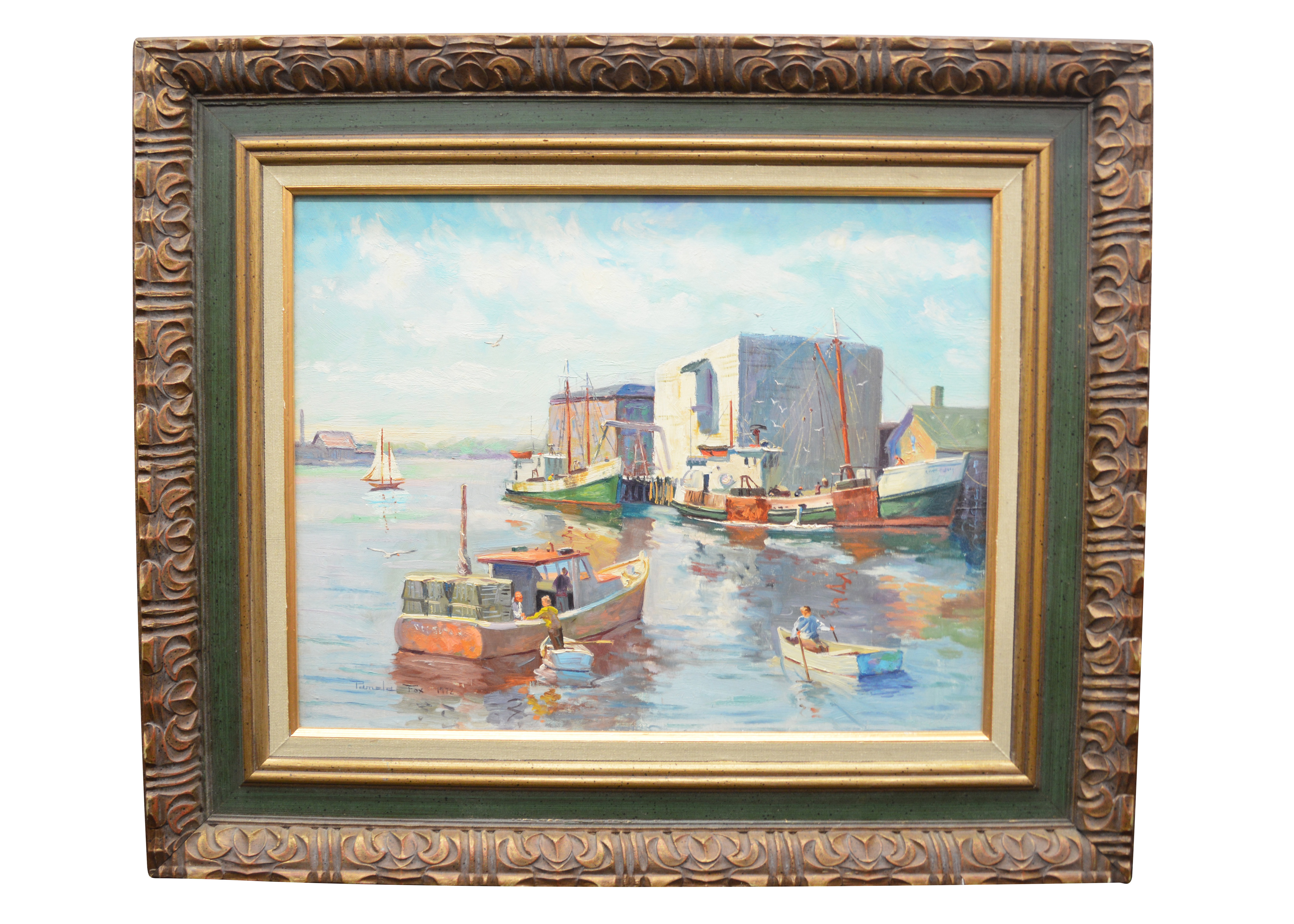 Pamela Fox Nautical Oil Painting 1972