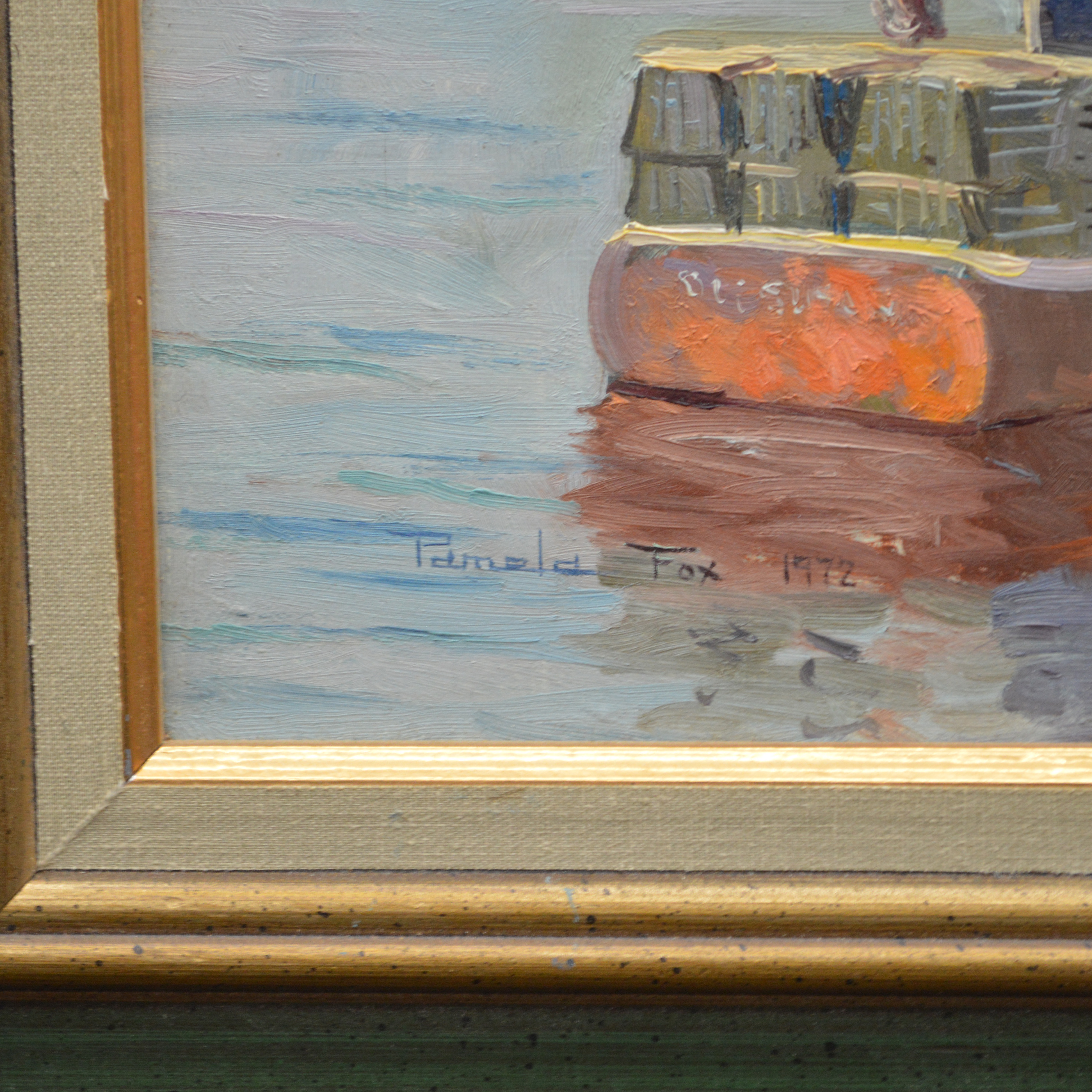 Pamela Fox Nautical Oil Painting 1972