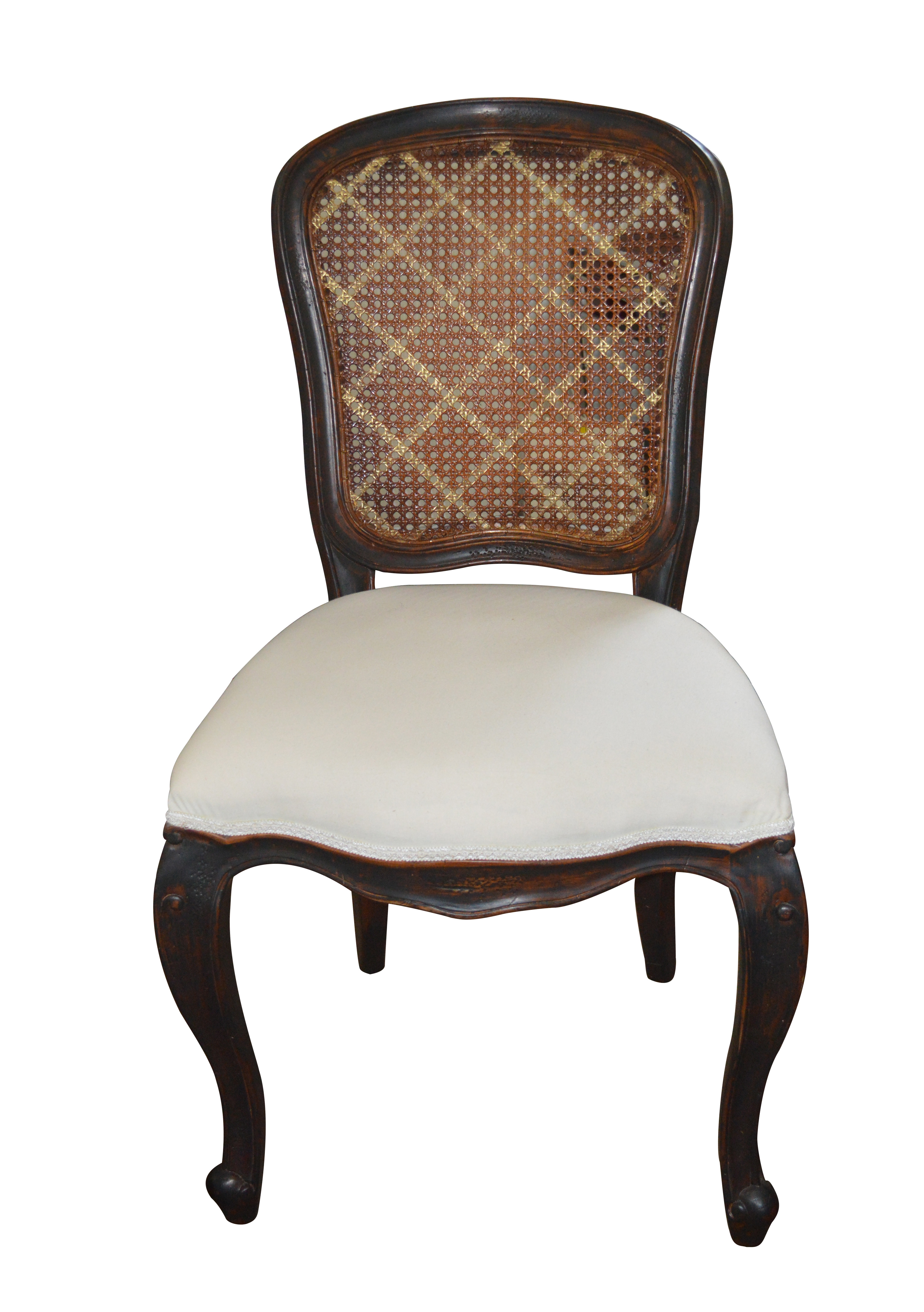 Cane Back Accent Chair