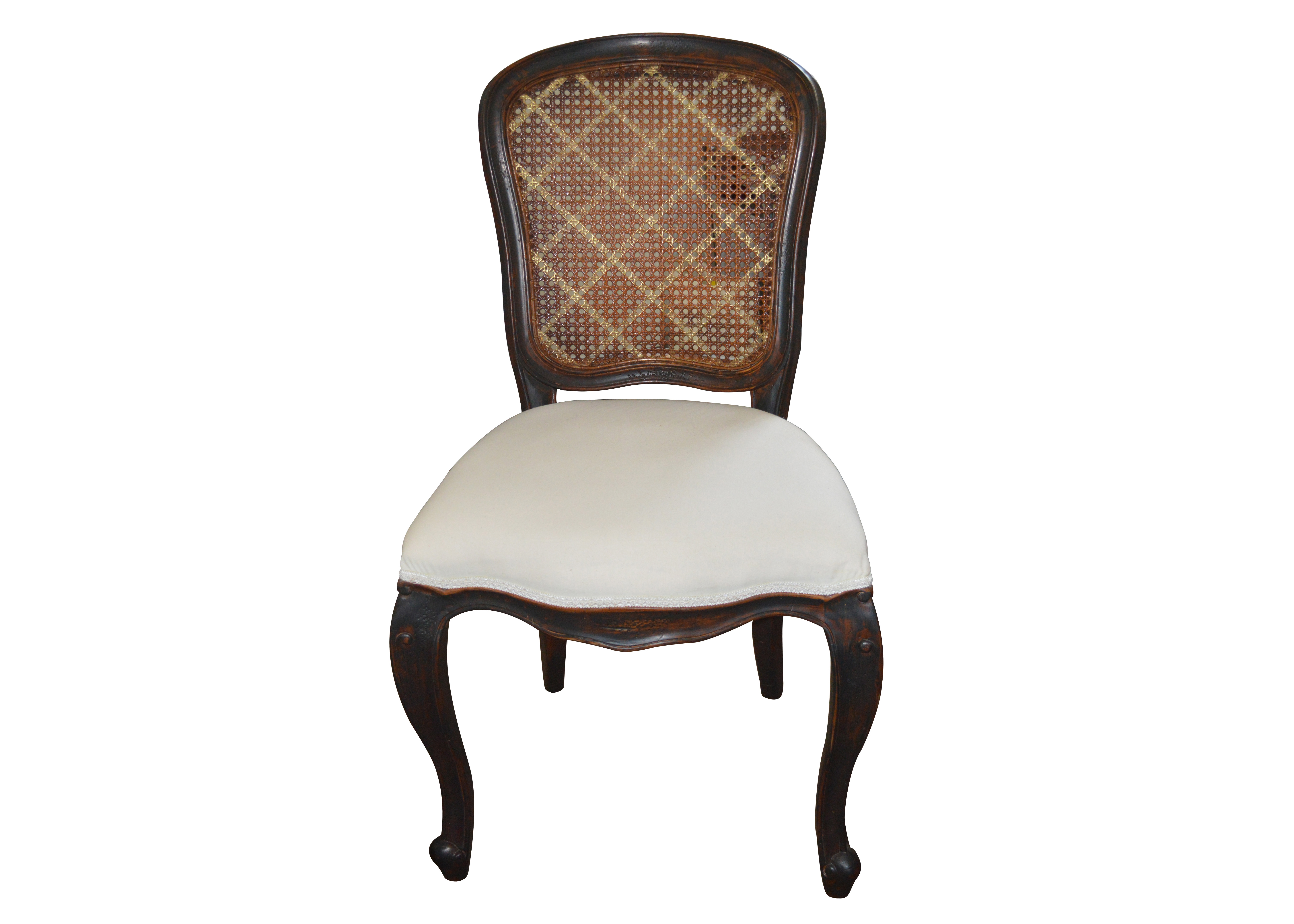 Cane Back Accent Chair
