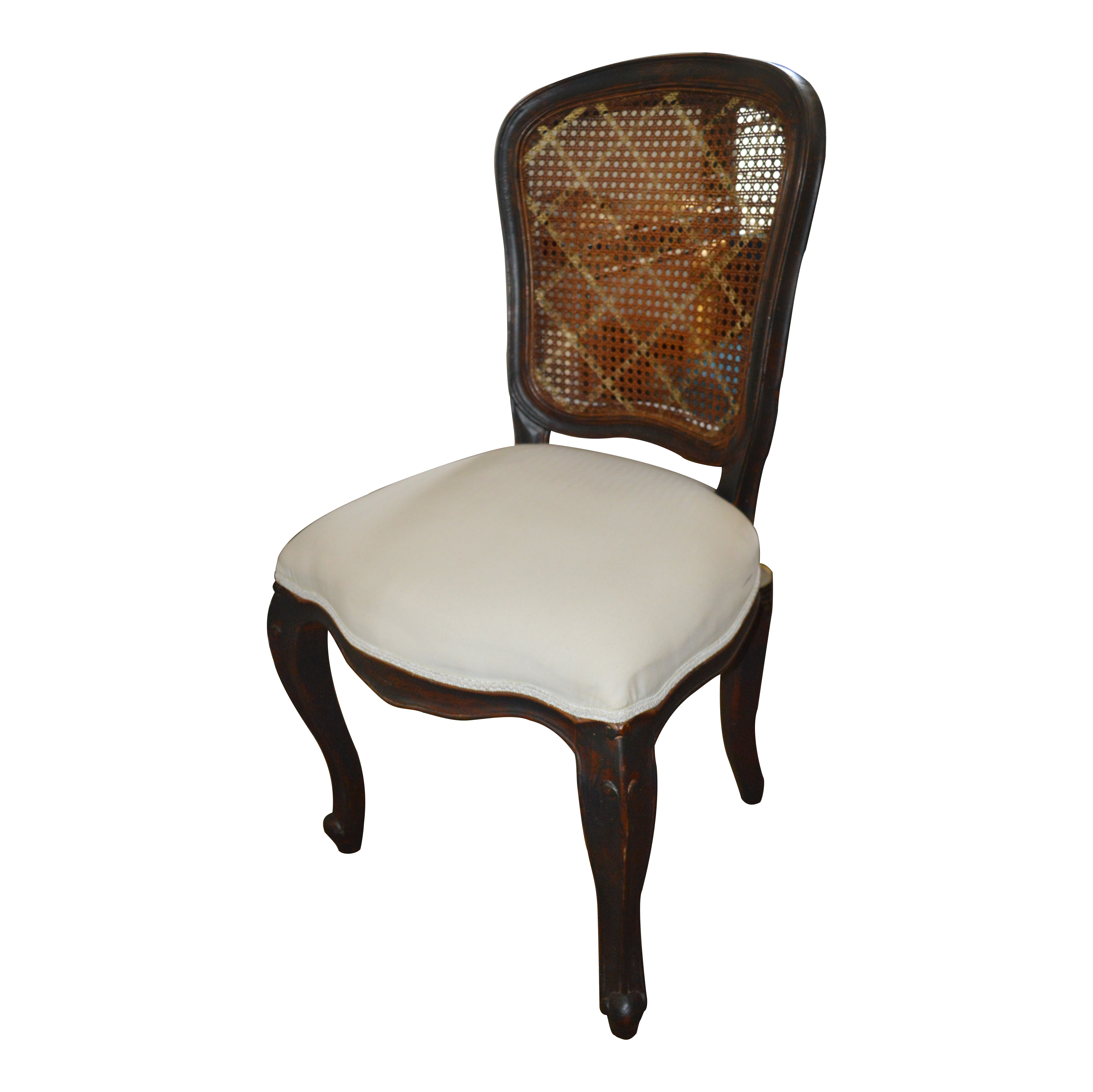 Cane Back Accent Chair