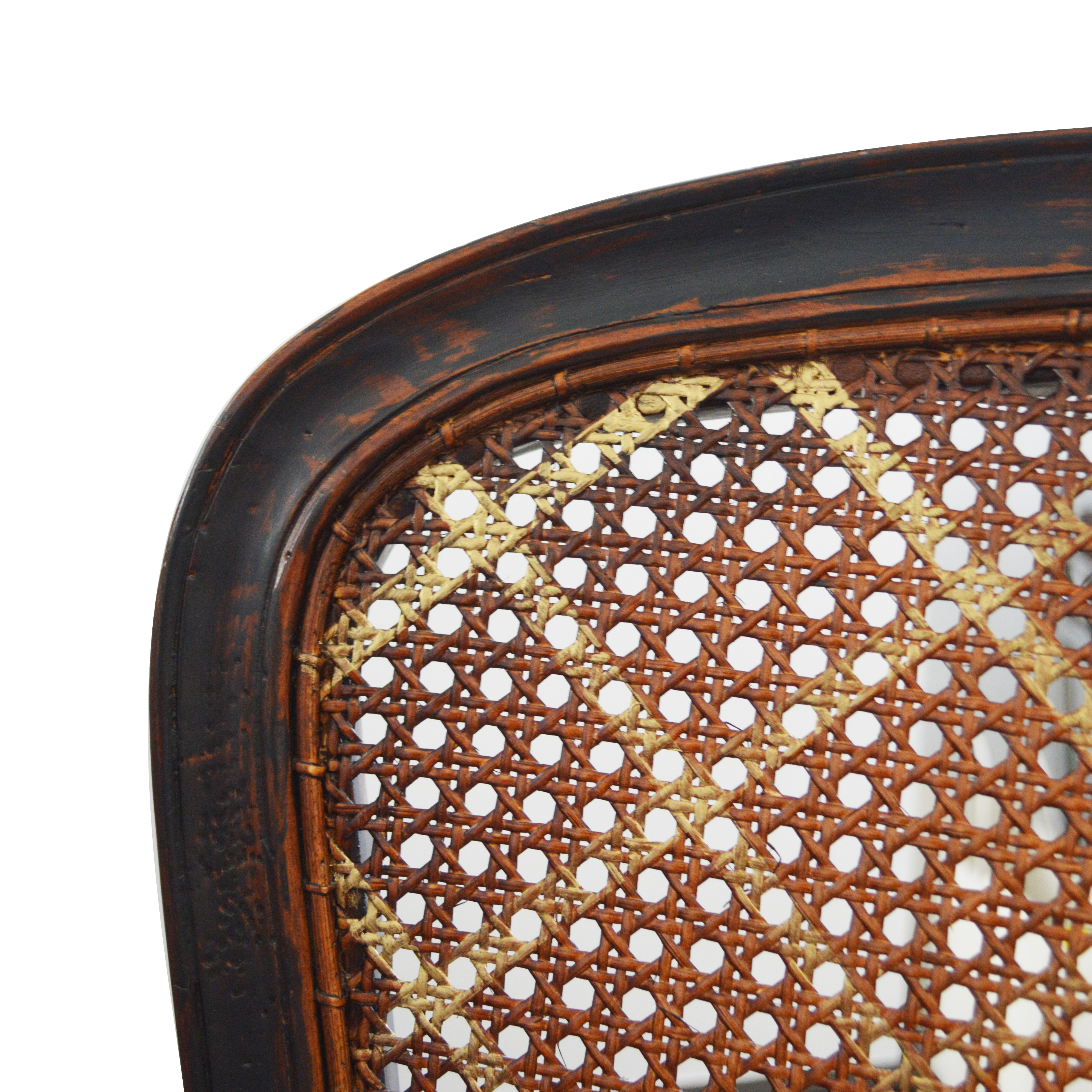 Cane Back Accent Chair