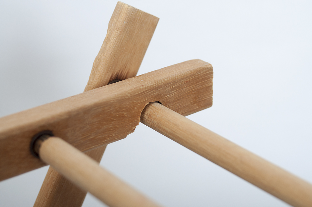 Vintage Collapsible Clothes Drying Rack