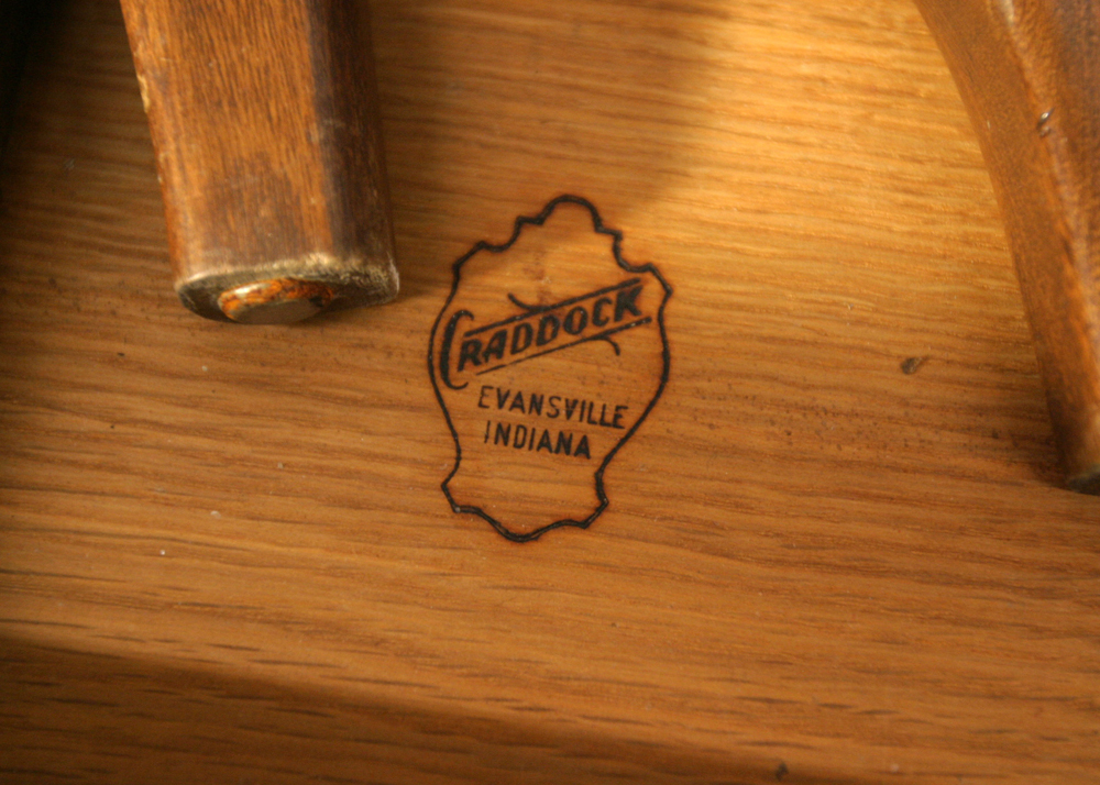 Vintage Mid Century Modern Craddock Walnut China Cabinet