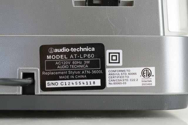 Audio Technica AT-LP60 Turntable