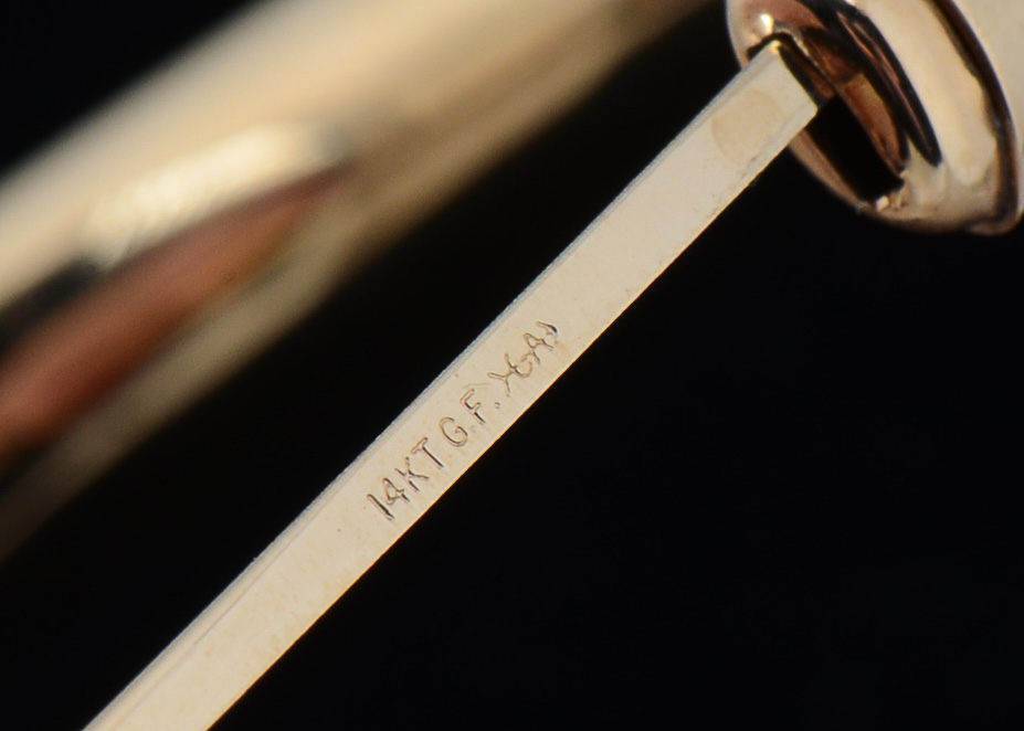 Danecraft Sterling Bracelet in Gold Wash and a Carl Art Bracelet