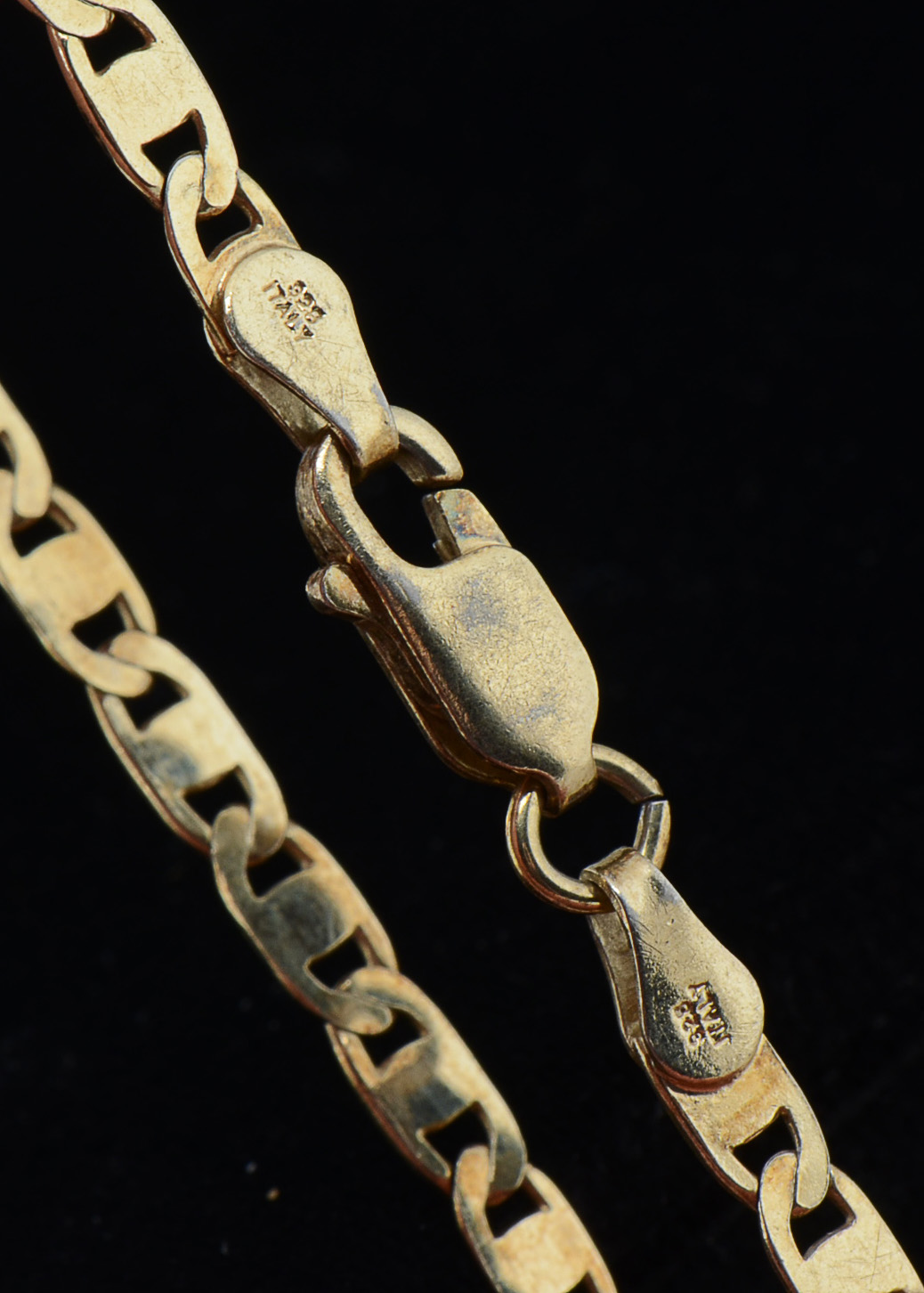 Danecraft Sterling Bracelet in Gold Wash and a Carl Art Bracelet