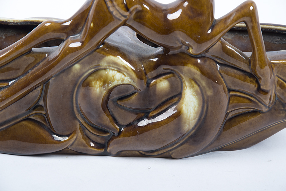 Vintage Gazelle Pottery Double Vase