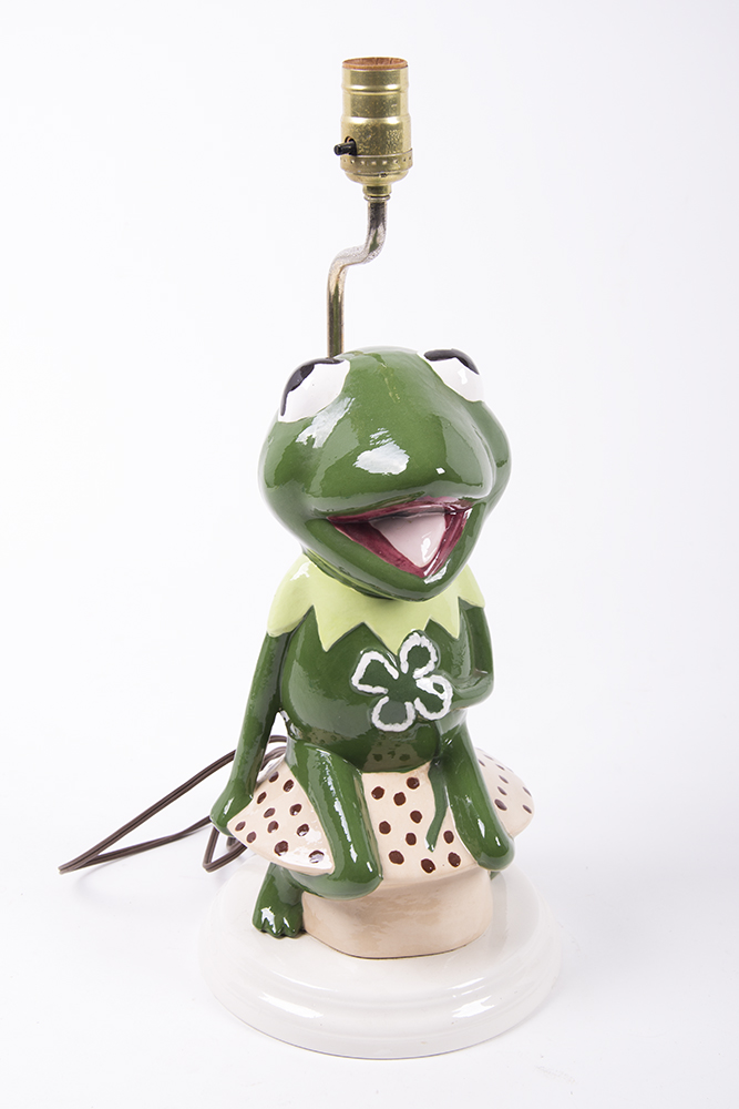 Ceramic Kermit the Frog Lamp