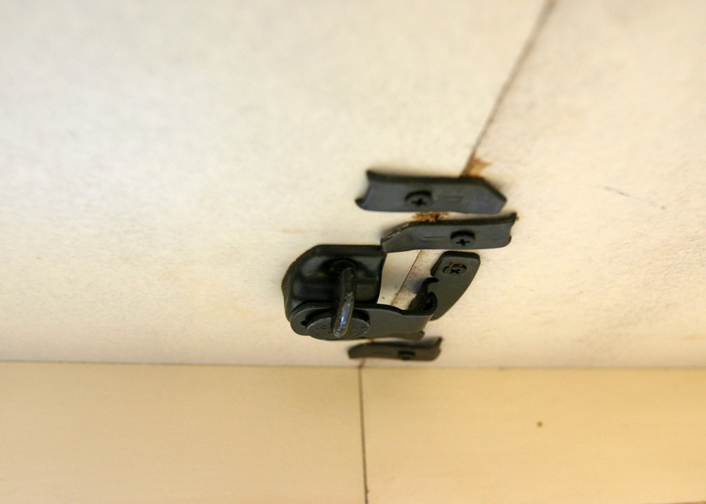 Substantial Wooden Off-White Table with Leaf