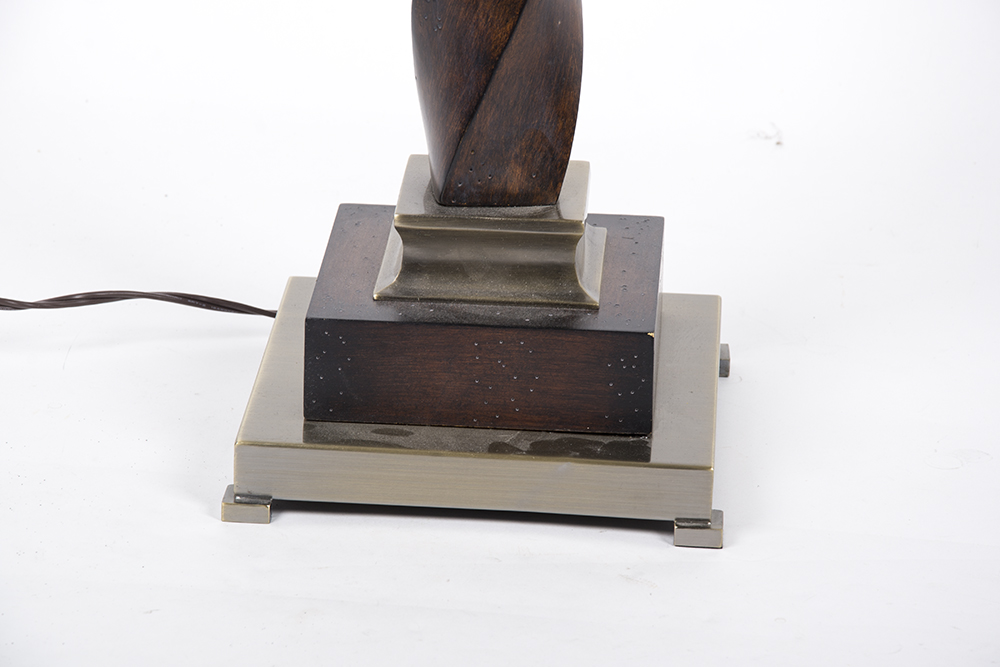 Twisted Wood Floor Lamp