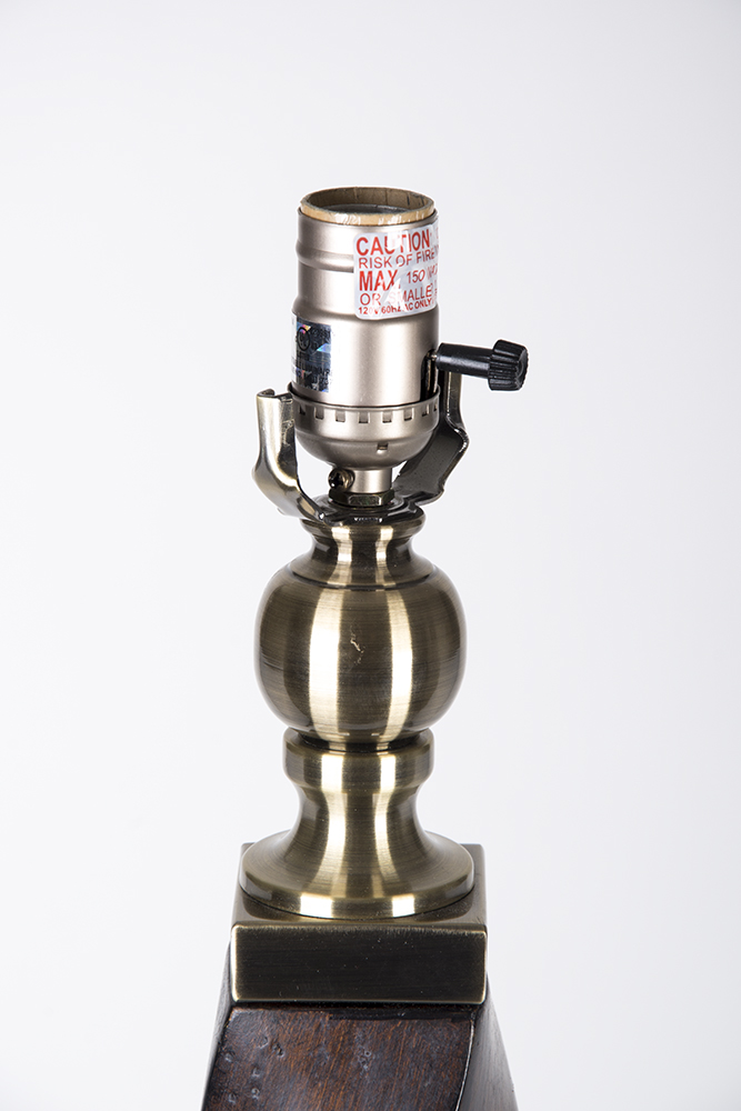 Twisted Wood Floor Lamp