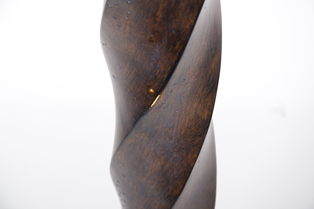 Twisted Wood Floor Lamp