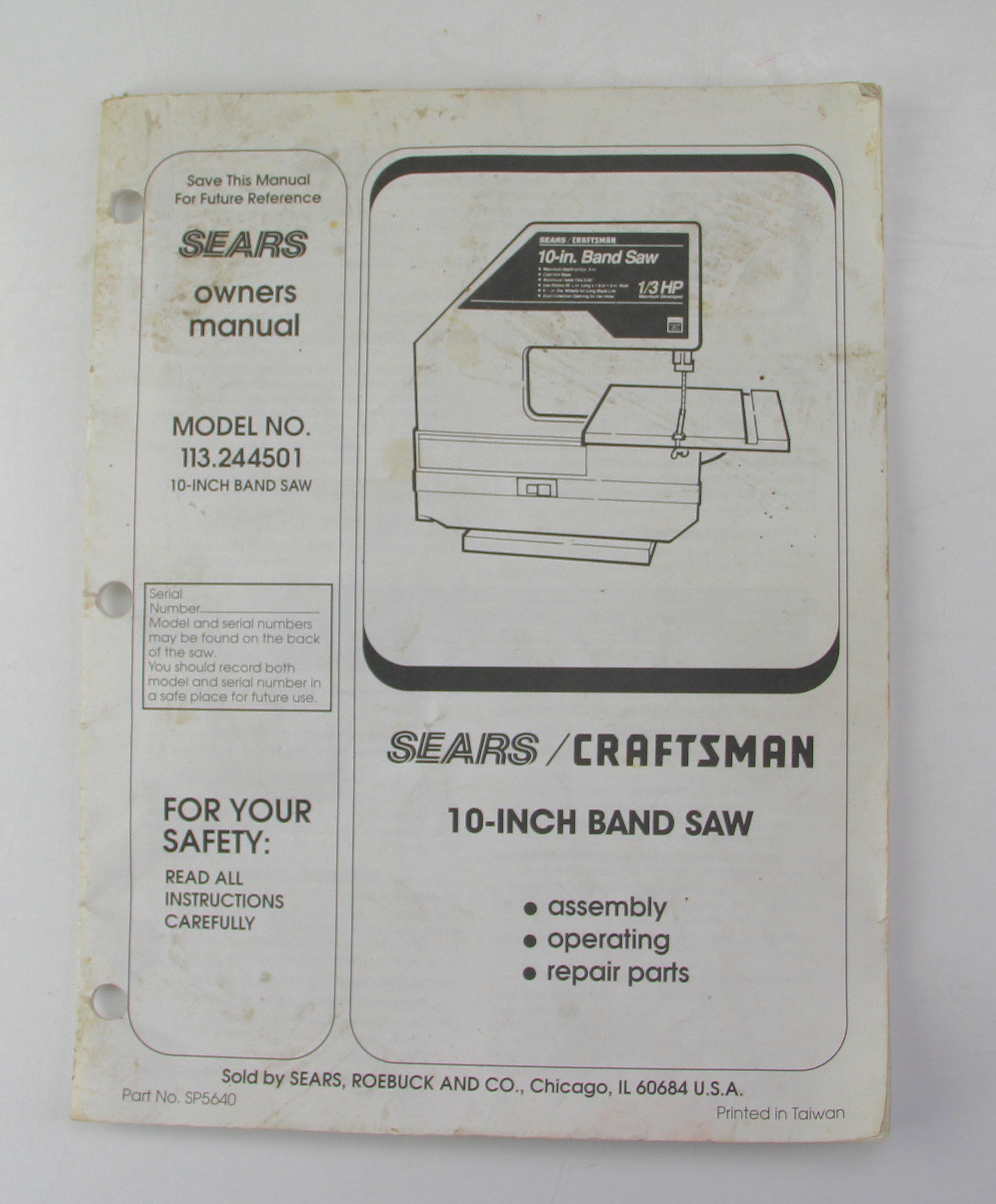 Sears Craftsman 10" Band Saw