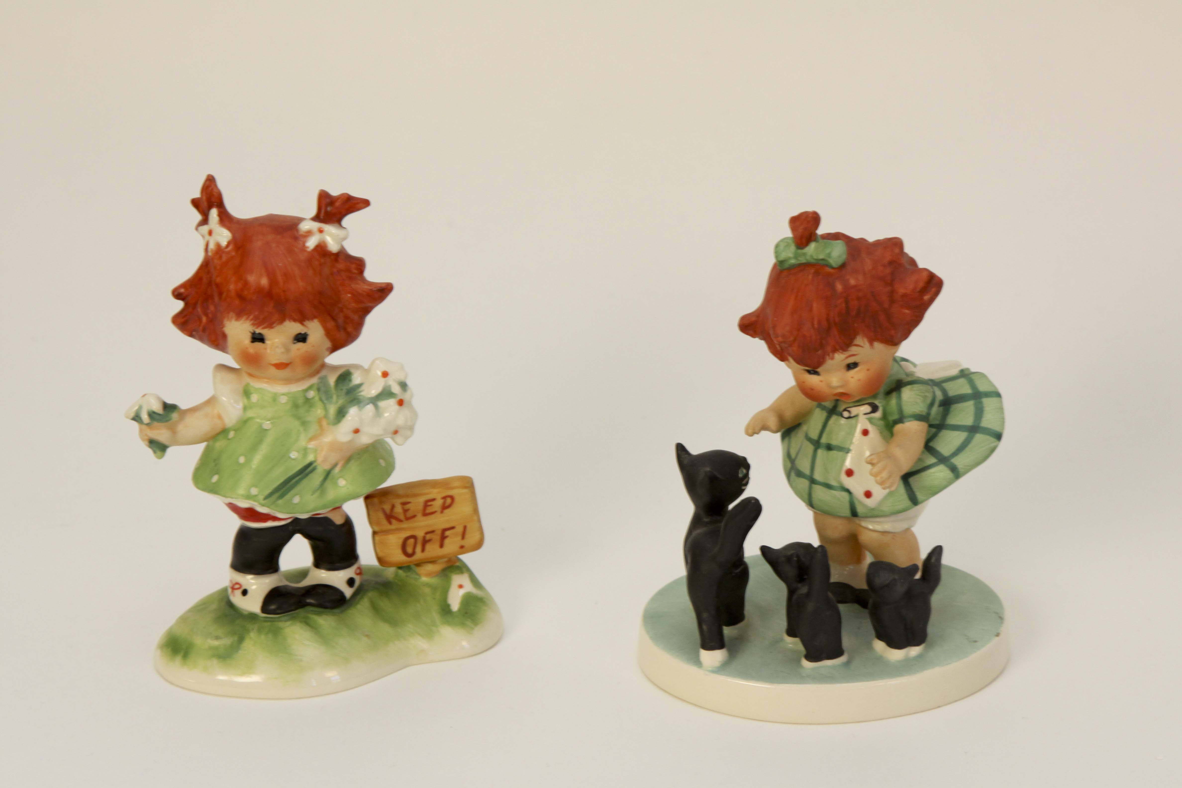 Pair of Vintage Goebel Girl Figurines by Charlot Byj