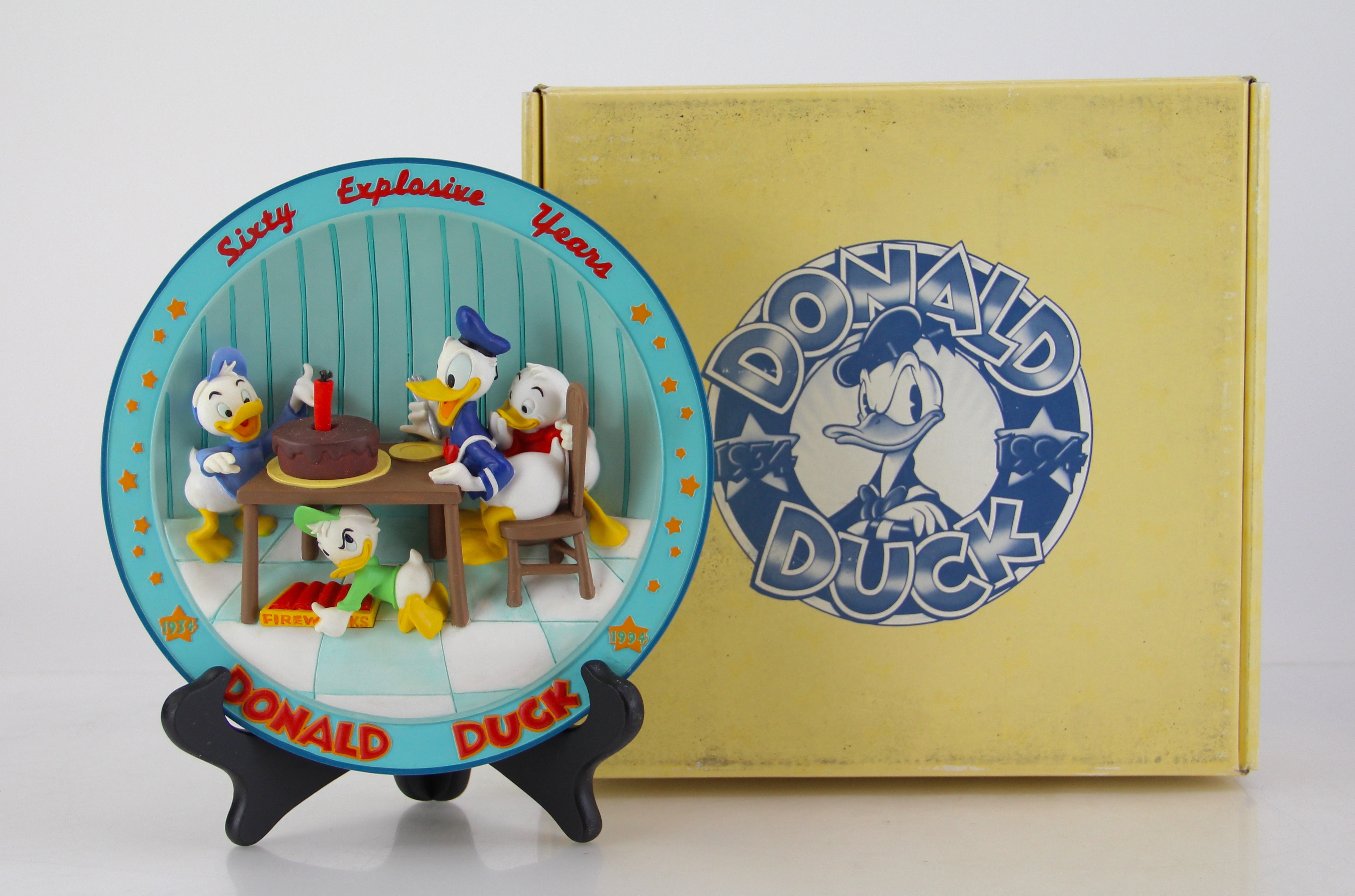 Disney Character Plates in Original Boxes