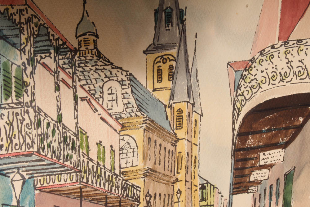 Signed Watercolor Paintings By William Collins