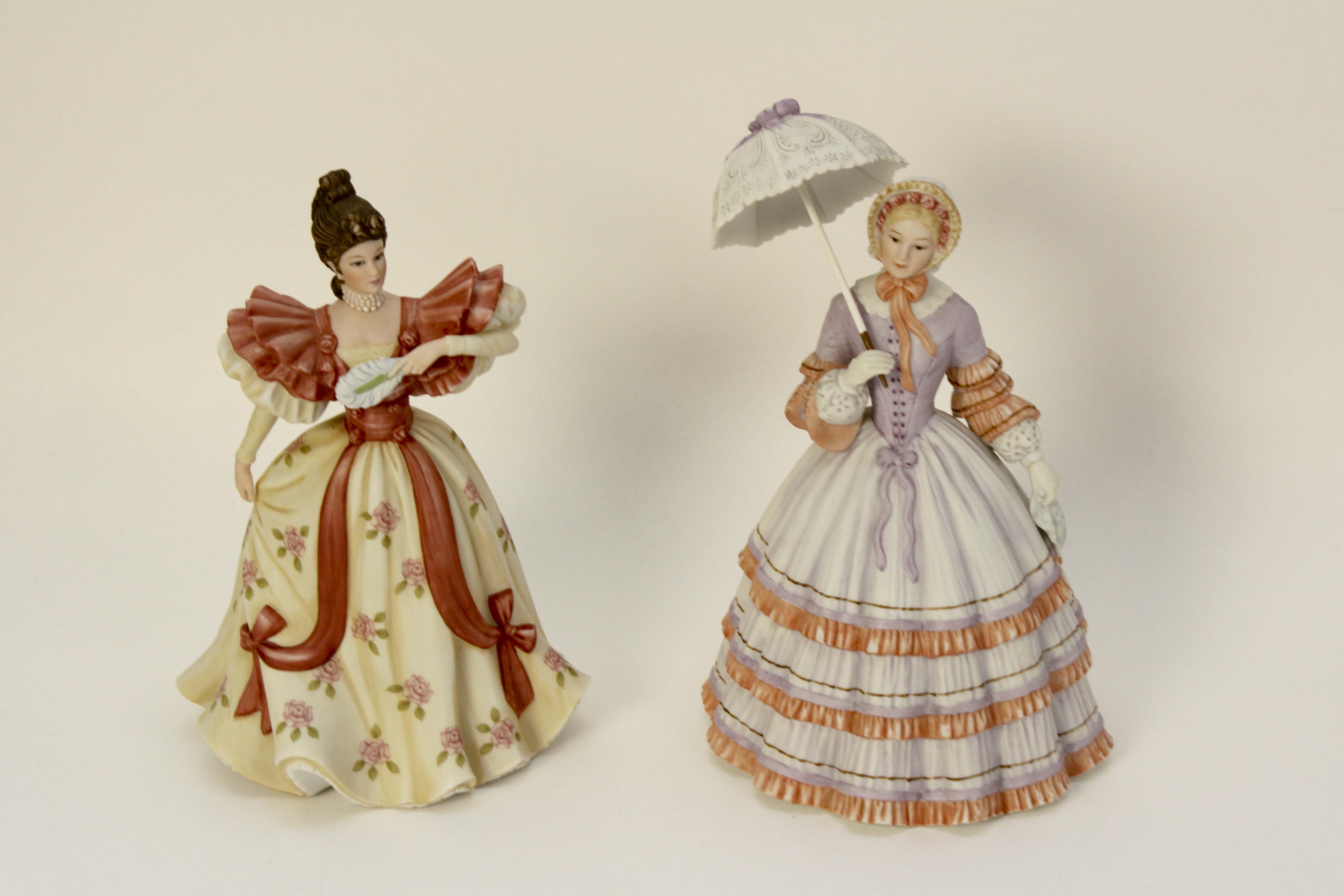 Pair of Lenox Porcelain Lady Figurines