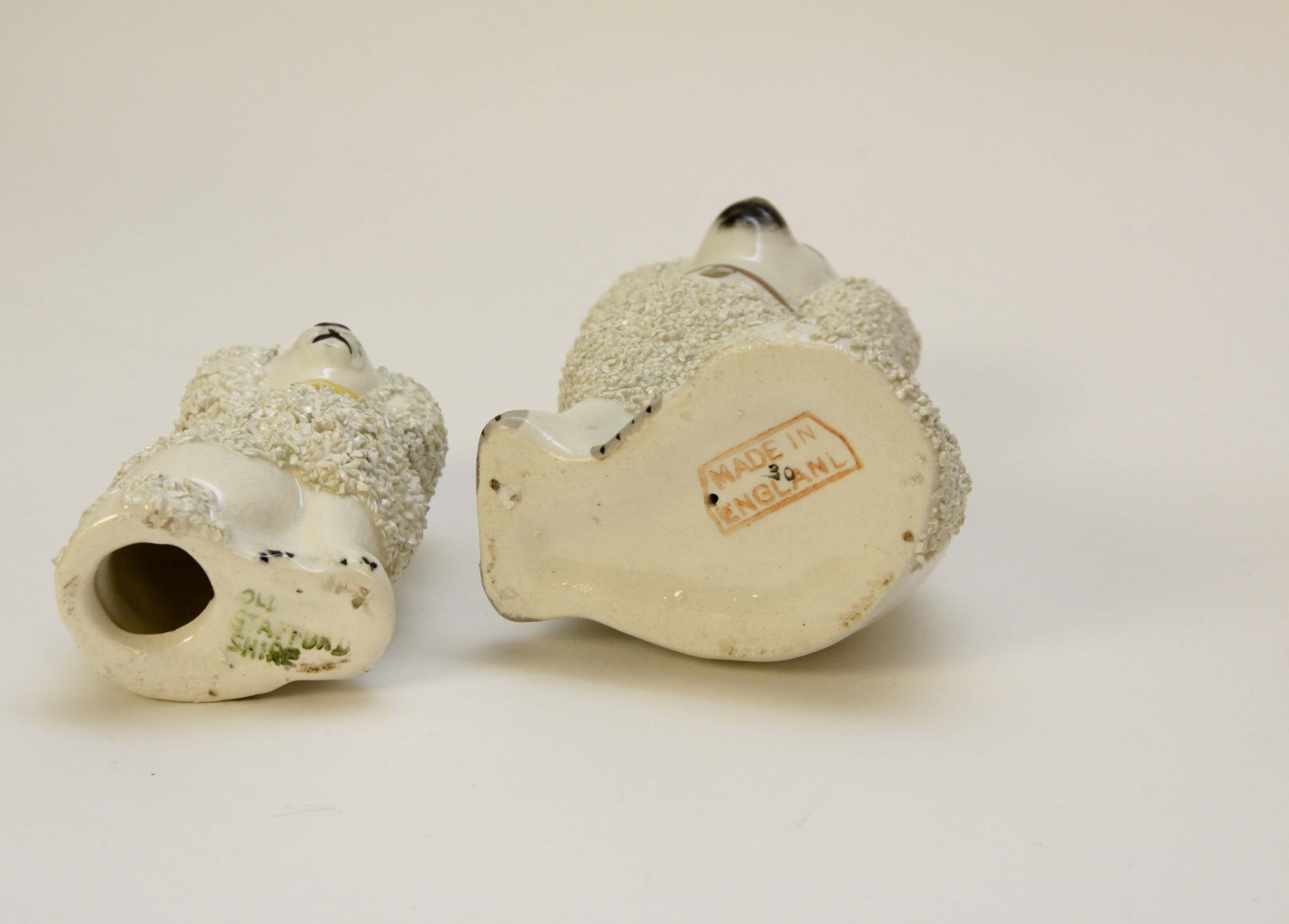 Four Vintage Porcelain Dog Figurines