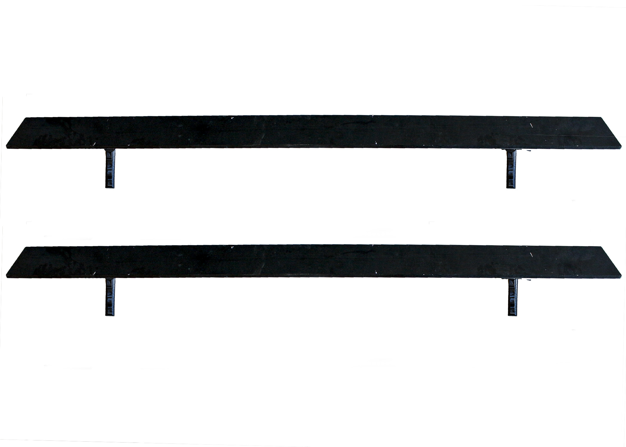 Pair of Eight Foot Wall Shelves