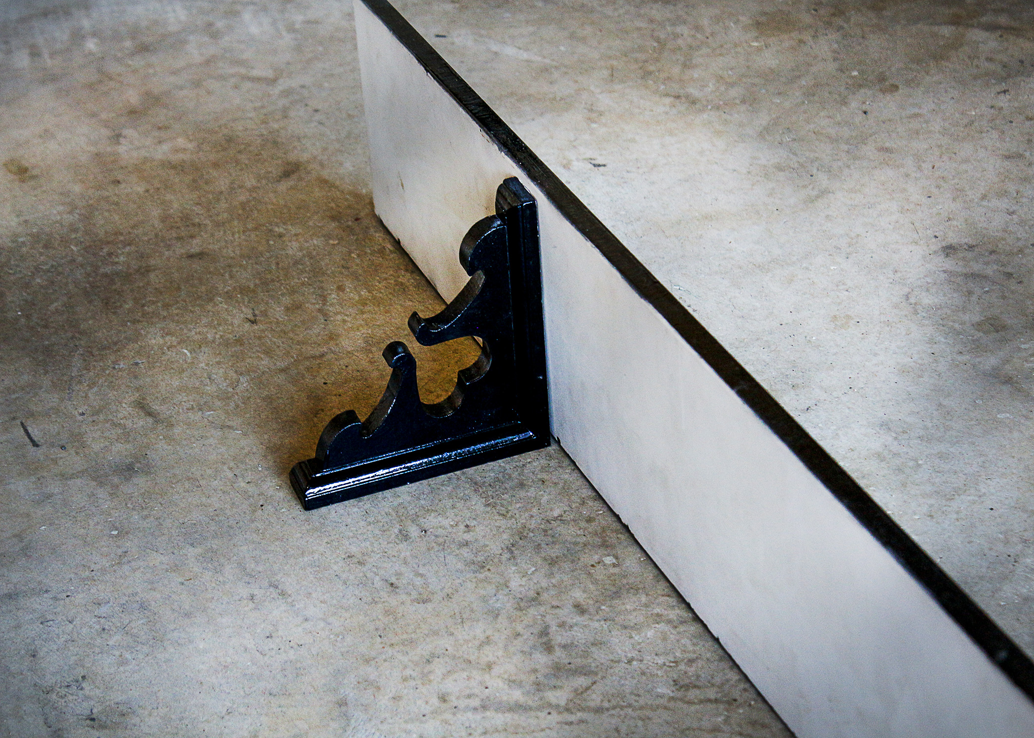 Pair of Eight Foot Wall Shelves