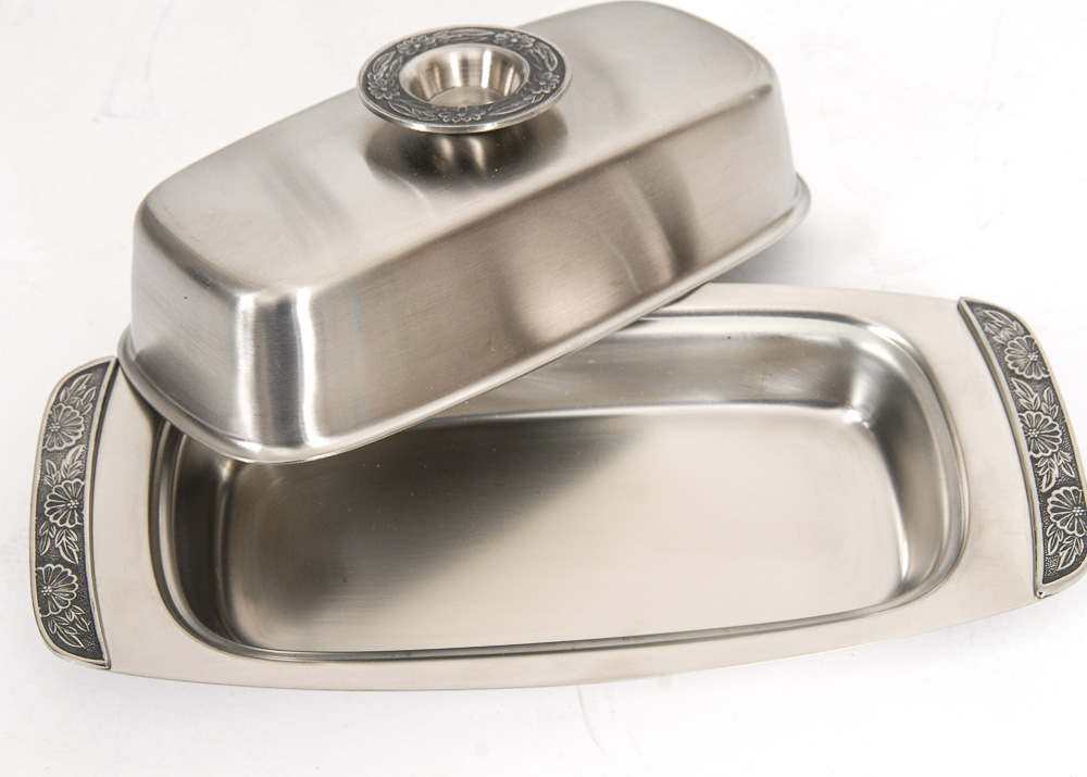 Pewter Tea Set and Trays