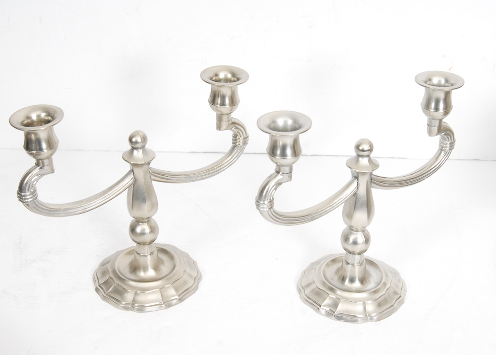Pewter Tea Set and Trays