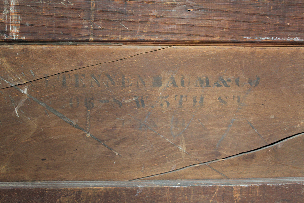 Vintage Oak Wash Stand with Towel Bar