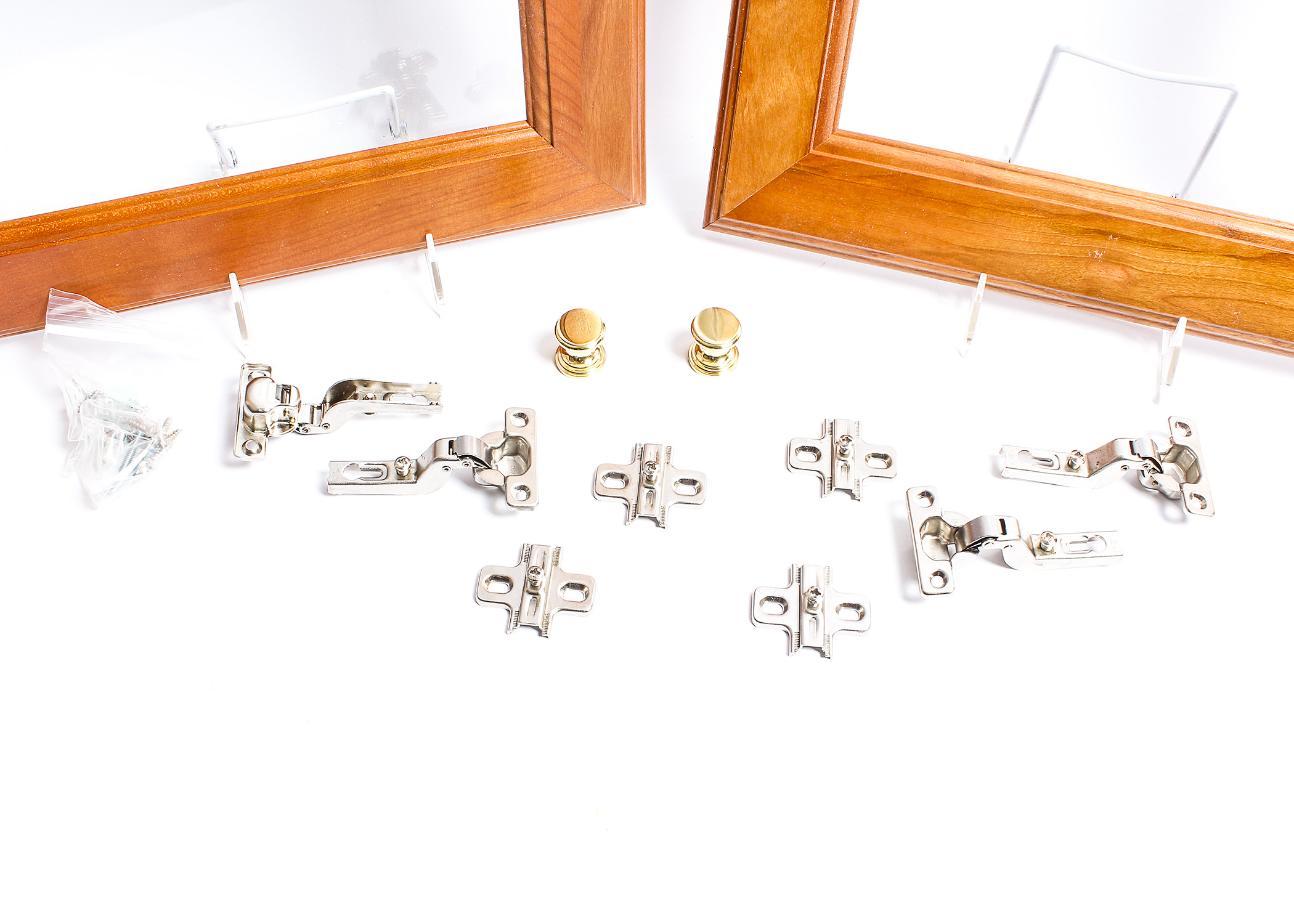 Set of Four Glass Cabinet Doors