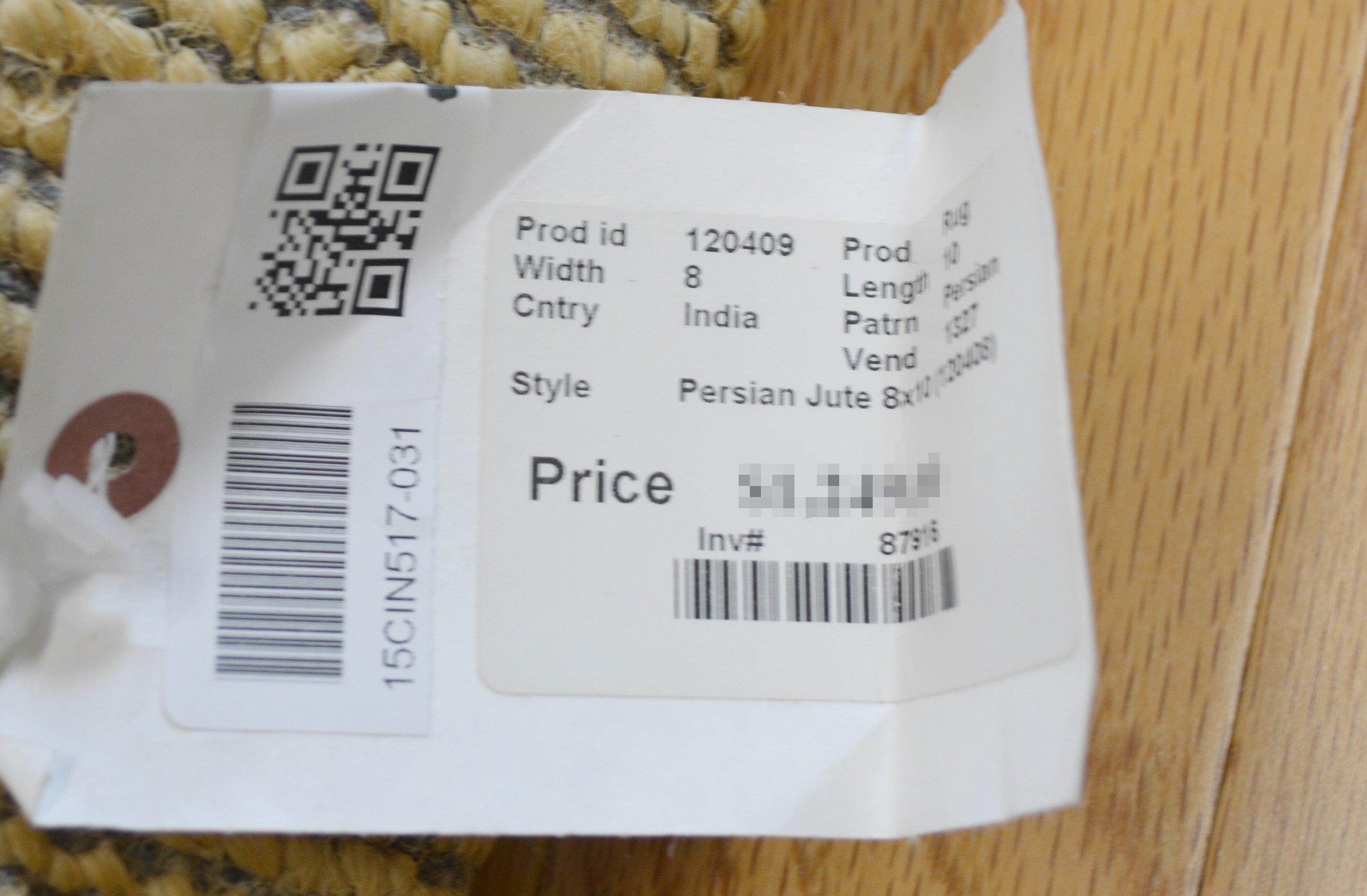 Contemporary Moroccan Style Natural Jute Area Rug