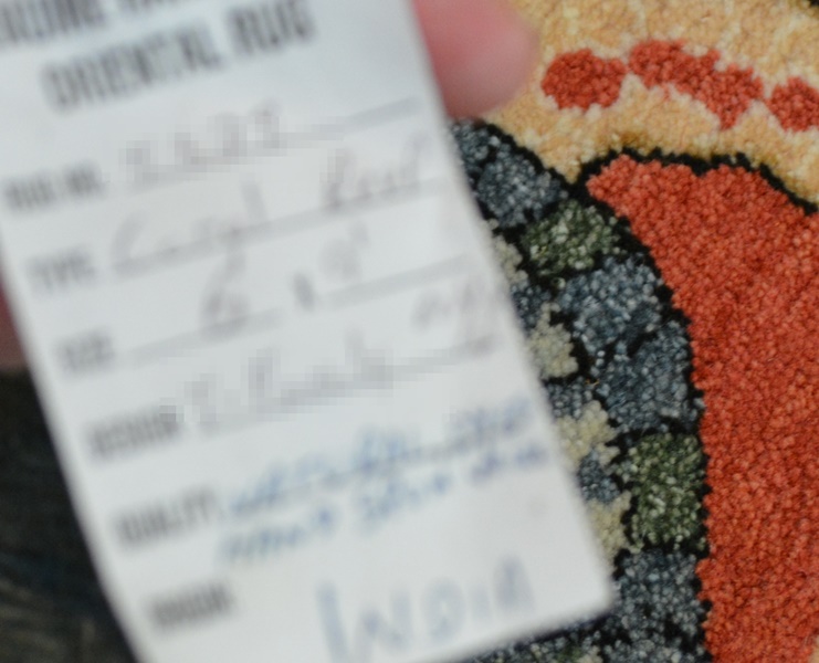 Persian Style Hand Woven Pile Turtle Area Rug