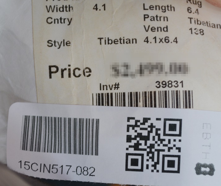 Contemporary Style Tibetan Wool Hand Knotted Area Rug