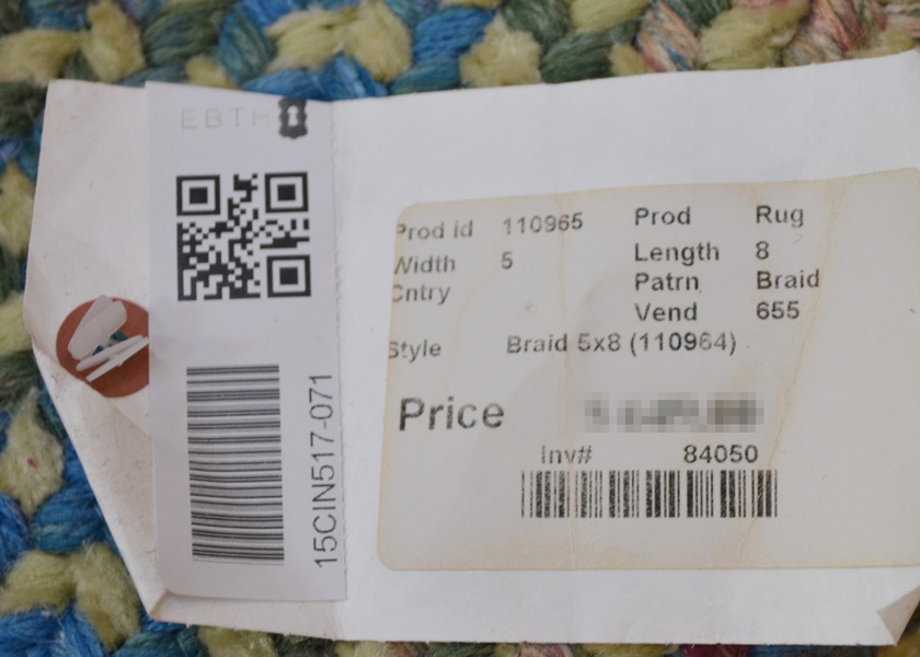 Braided Synthetic Oval Rug