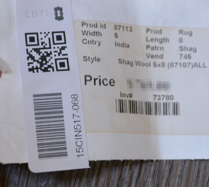 Contemporary Rya Style Hand Loomed Wool Area Rug