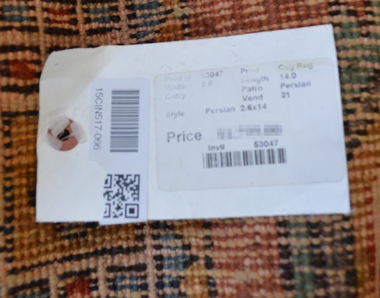 Persian Meshkin Geometric Wool Runner