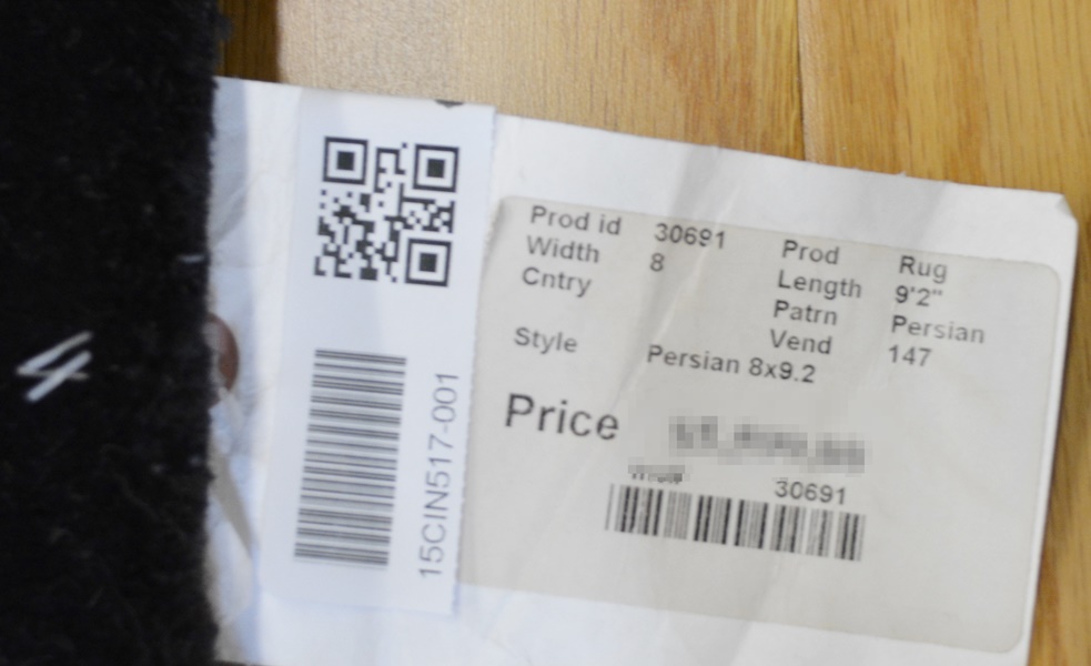 Persian Floral Tapestry Wool Area Rug