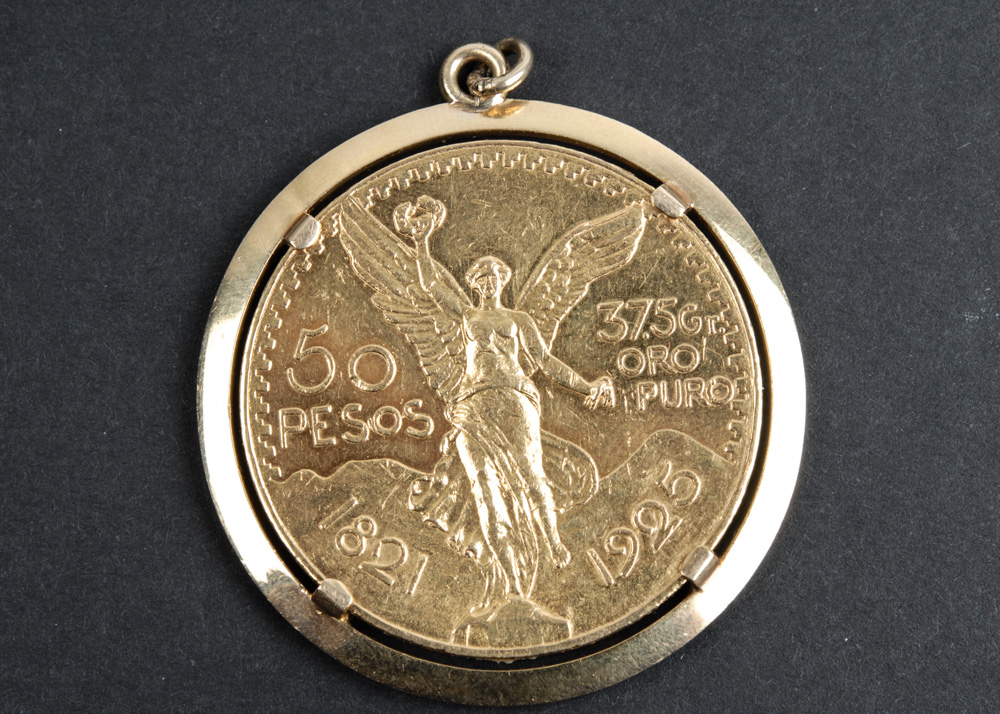 1925 Mexico Gold Centenario 50 Pesos