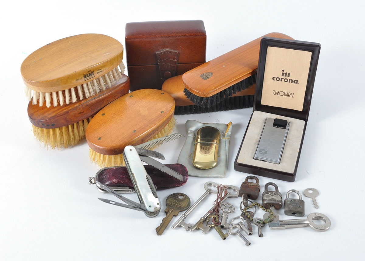 Gentleman's Vintage Dressing Table Items