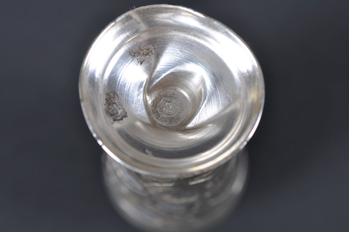 Sterling and Glass Shakers and Toothpick Holders